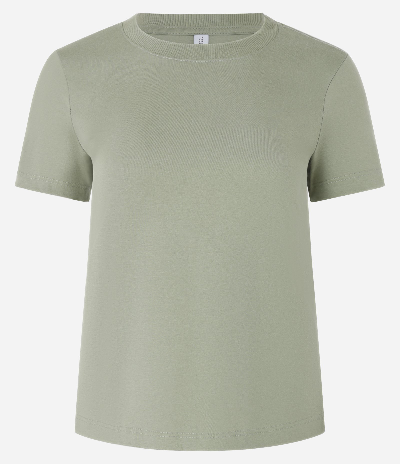 Camiseta Regular Básica em Algodão Verde 4