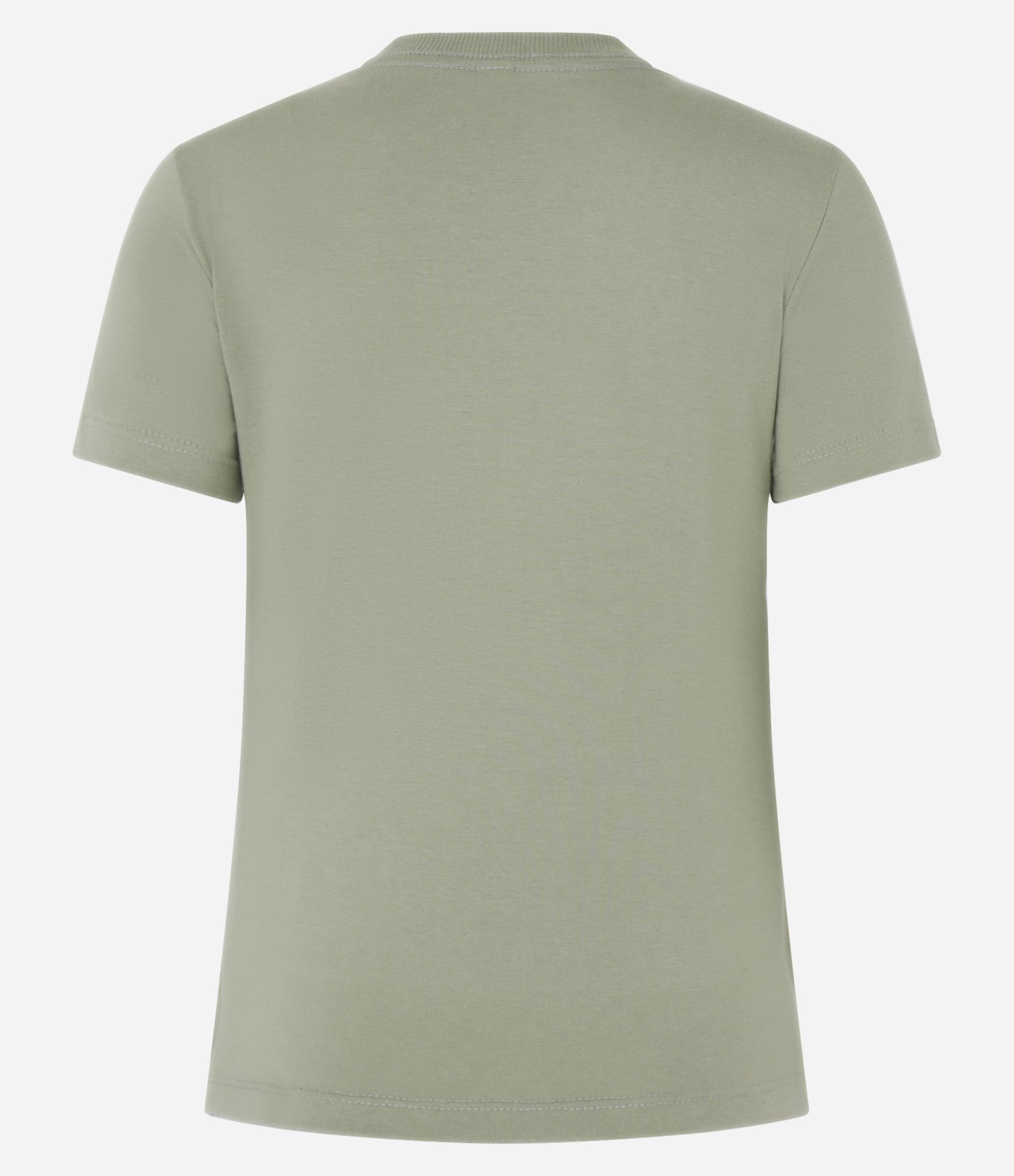 Camiseta Regular Básica em Algodão Verde 5