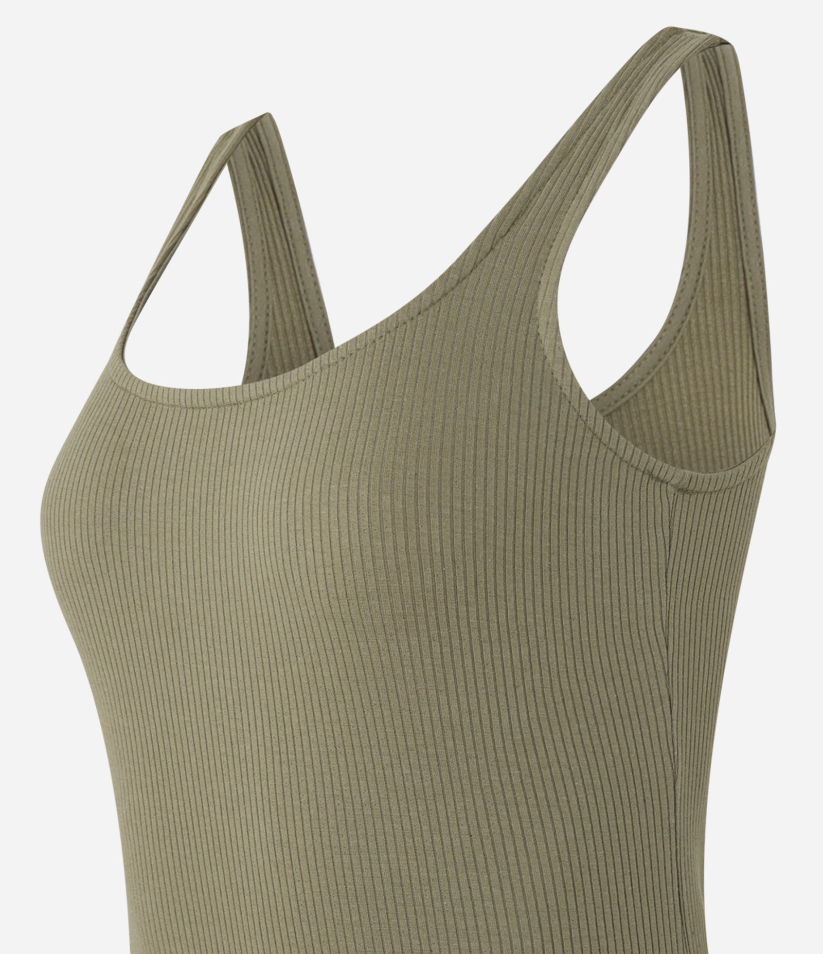 Vestido Midi Básico com Decote Quadrado Verde 5