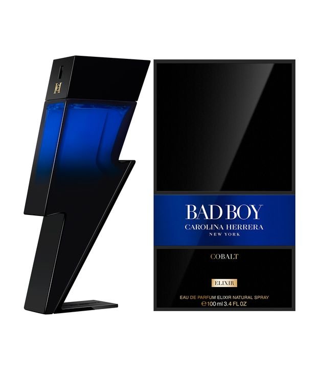 Perfume Carolina Herrera Bad Boy Cobalt Elixir Eau de Parfum Elixir Masculino