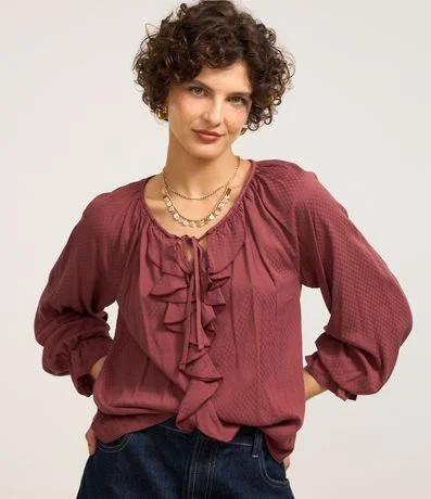 Blusa em Viscose Twill e Babados Frontais é boa?
