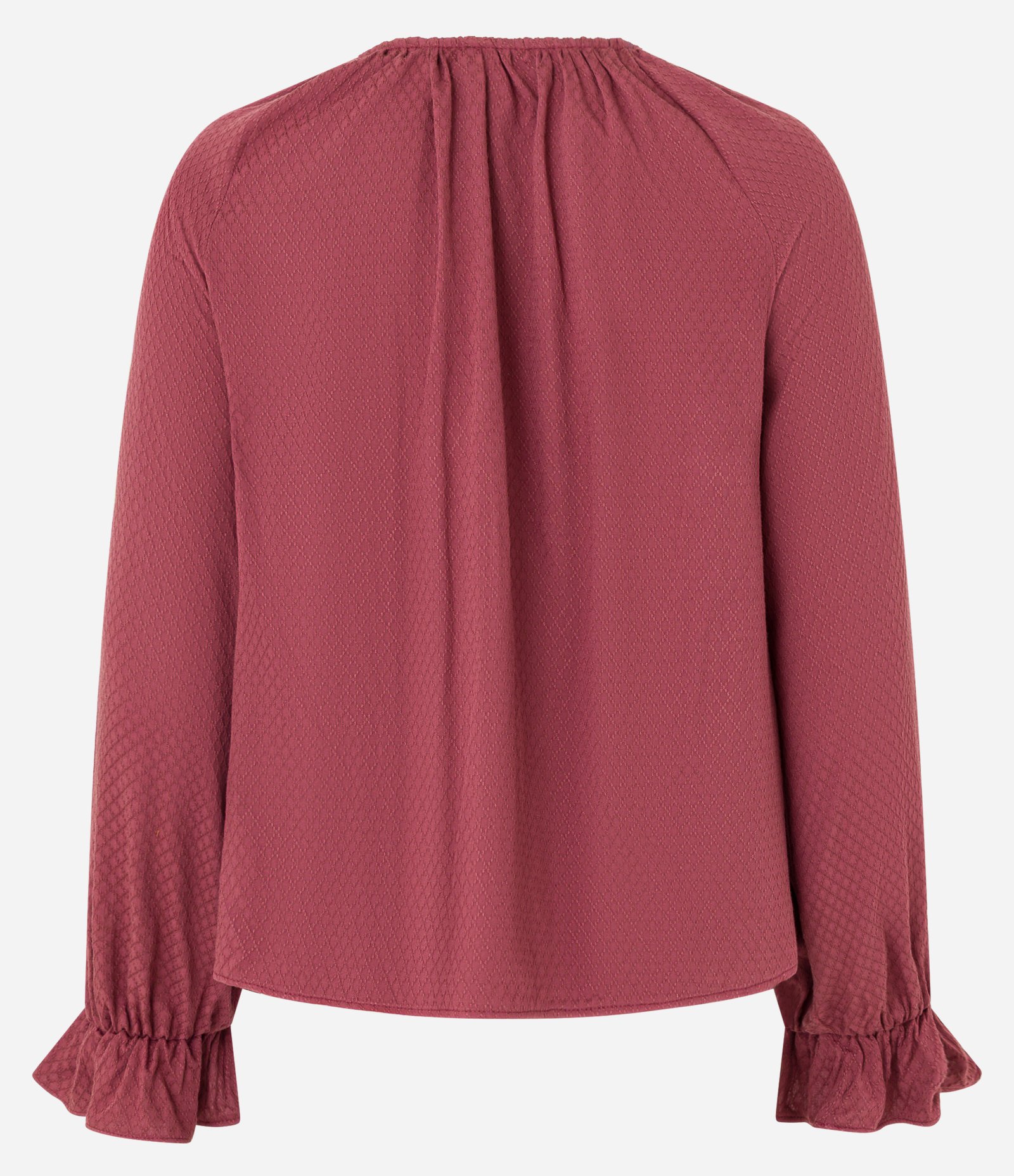 Blusa em Viscose Twill e Babados Frontais Rosa 6