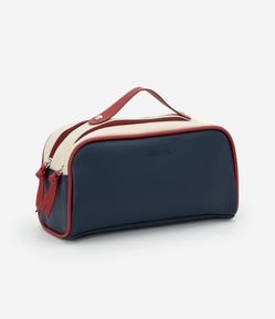 Nécessaire Baú com Duas Divisórias e Alça