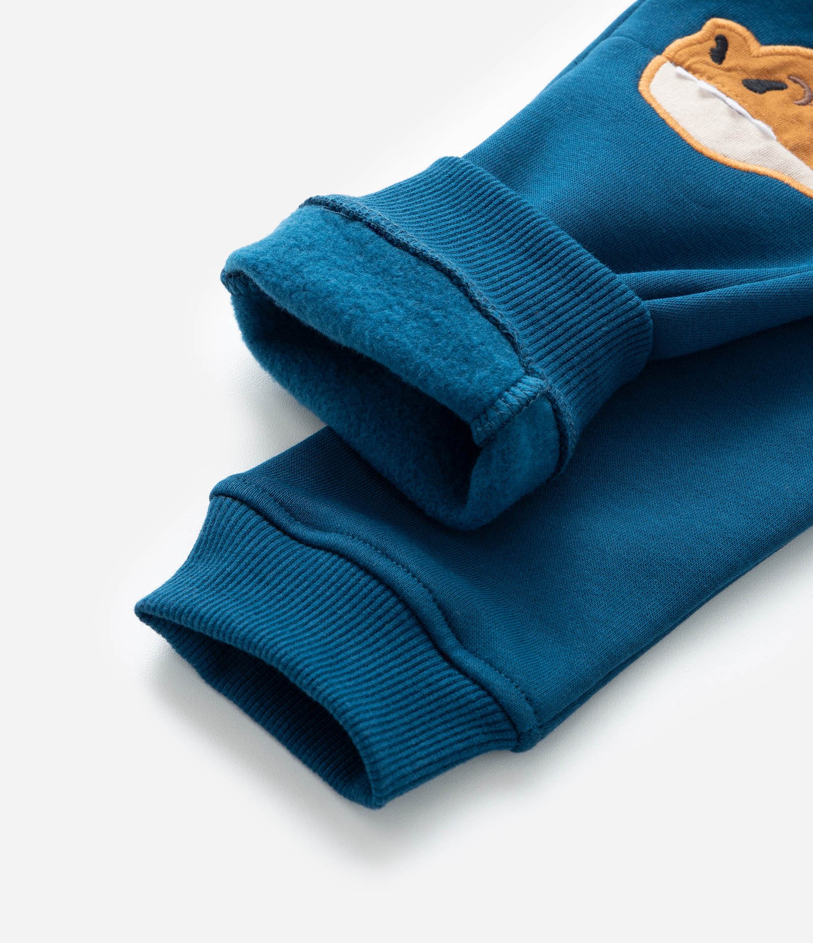 Calça Jogger Infantil com Estampa Interativa Dino - Tam 1 a 6  Anos Azul 5