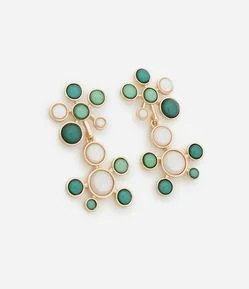 Brinco Médio com Esferas Diversas