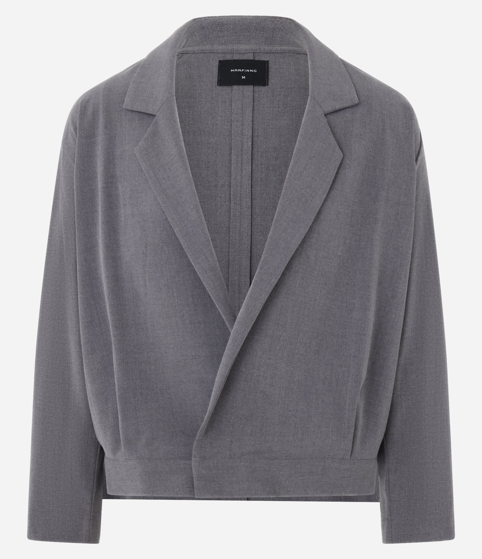 Blazer Casual em Alfaiataria com Frontal Transpassada Cinza 4