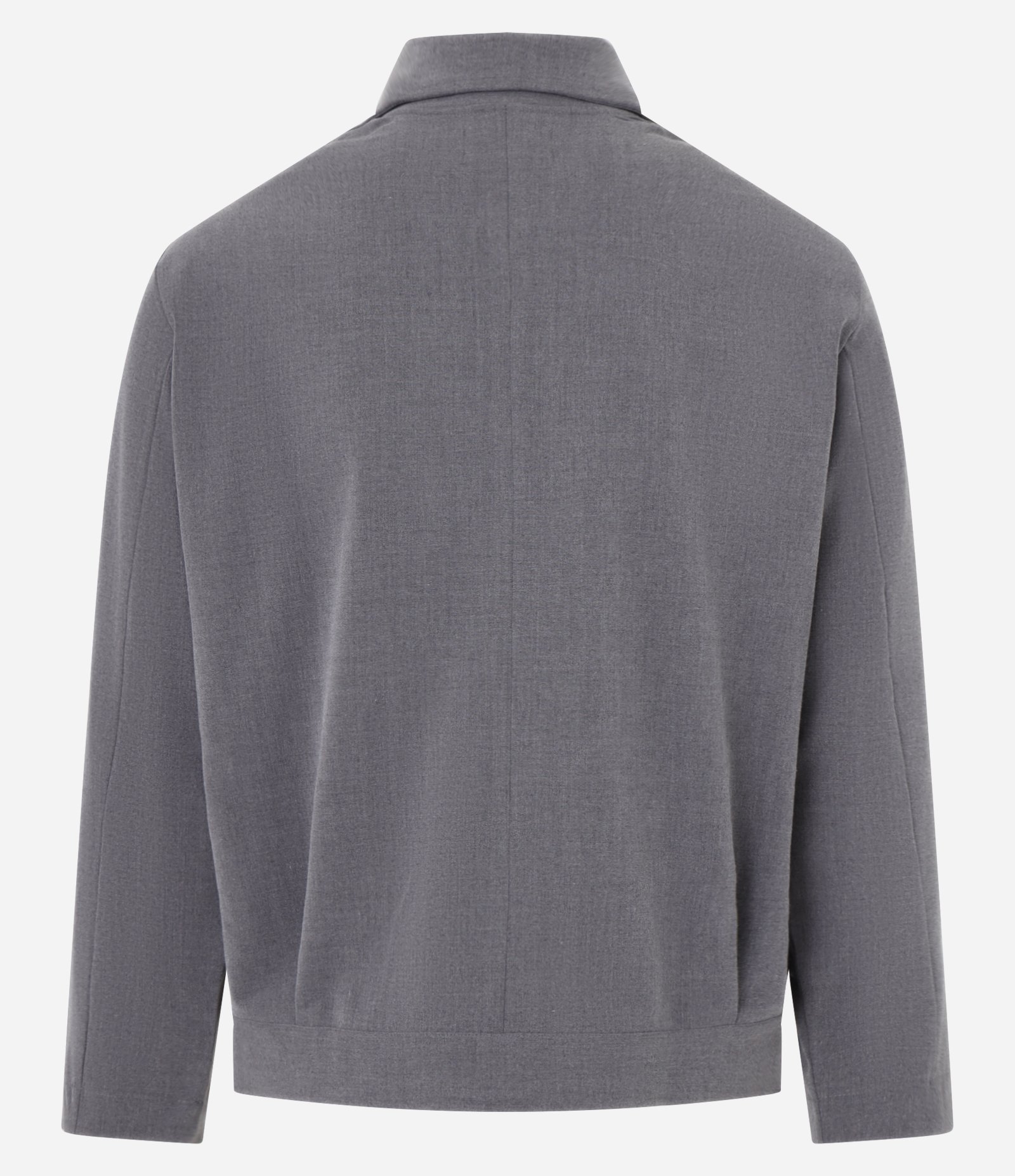 Blazer Casual em Alfaiataria com Frontal Transpassada Cinza 5