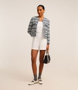 Macaquinho Alfaiatado com Cinto de Tecido