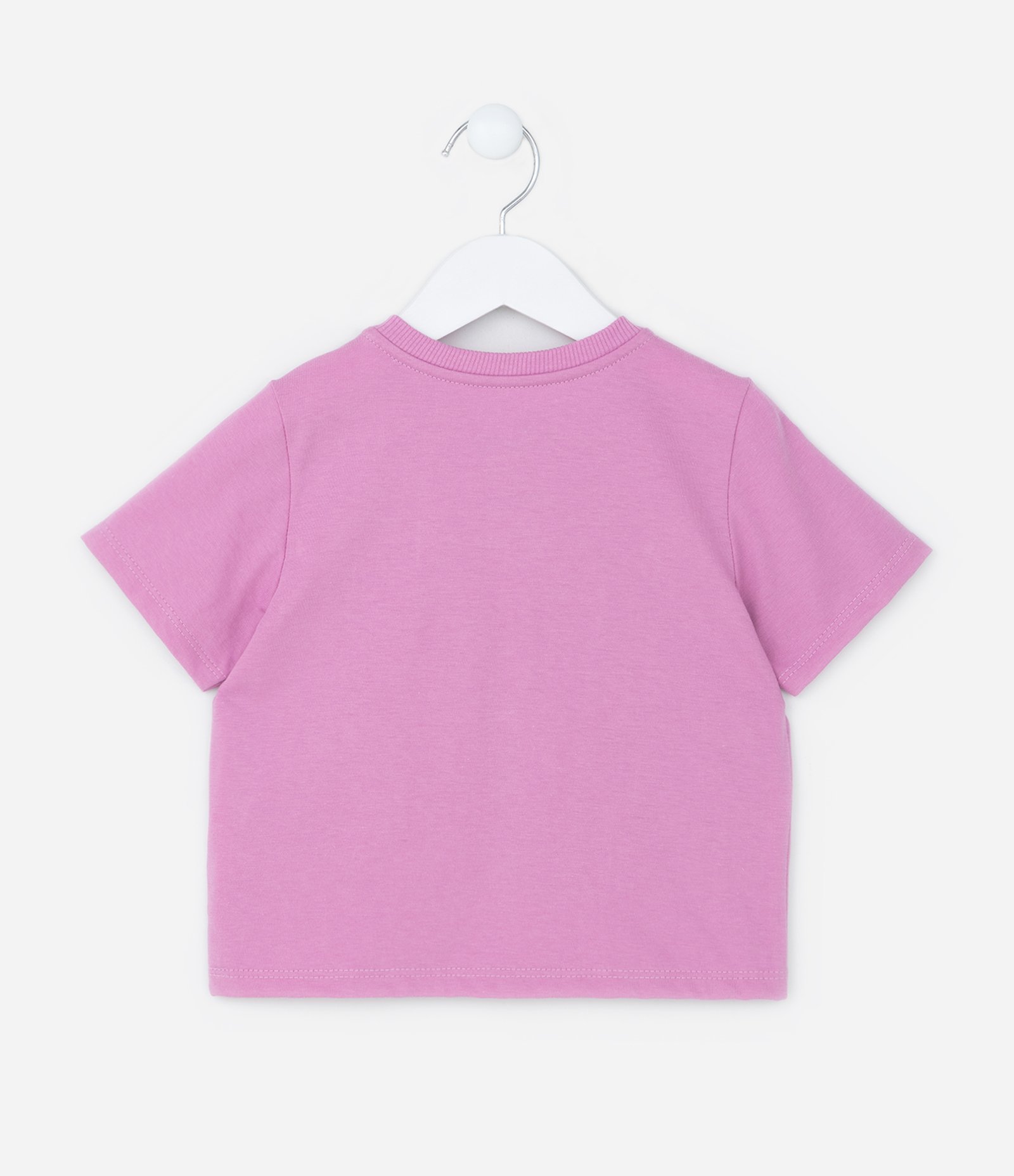 Conjunto Infantil com Babadinhos e Estampa Stitch e Angel - Tam 1 a 6 Anos Rosa 3