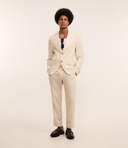 Calça Relaxed Alfaiatada em Viscolinho