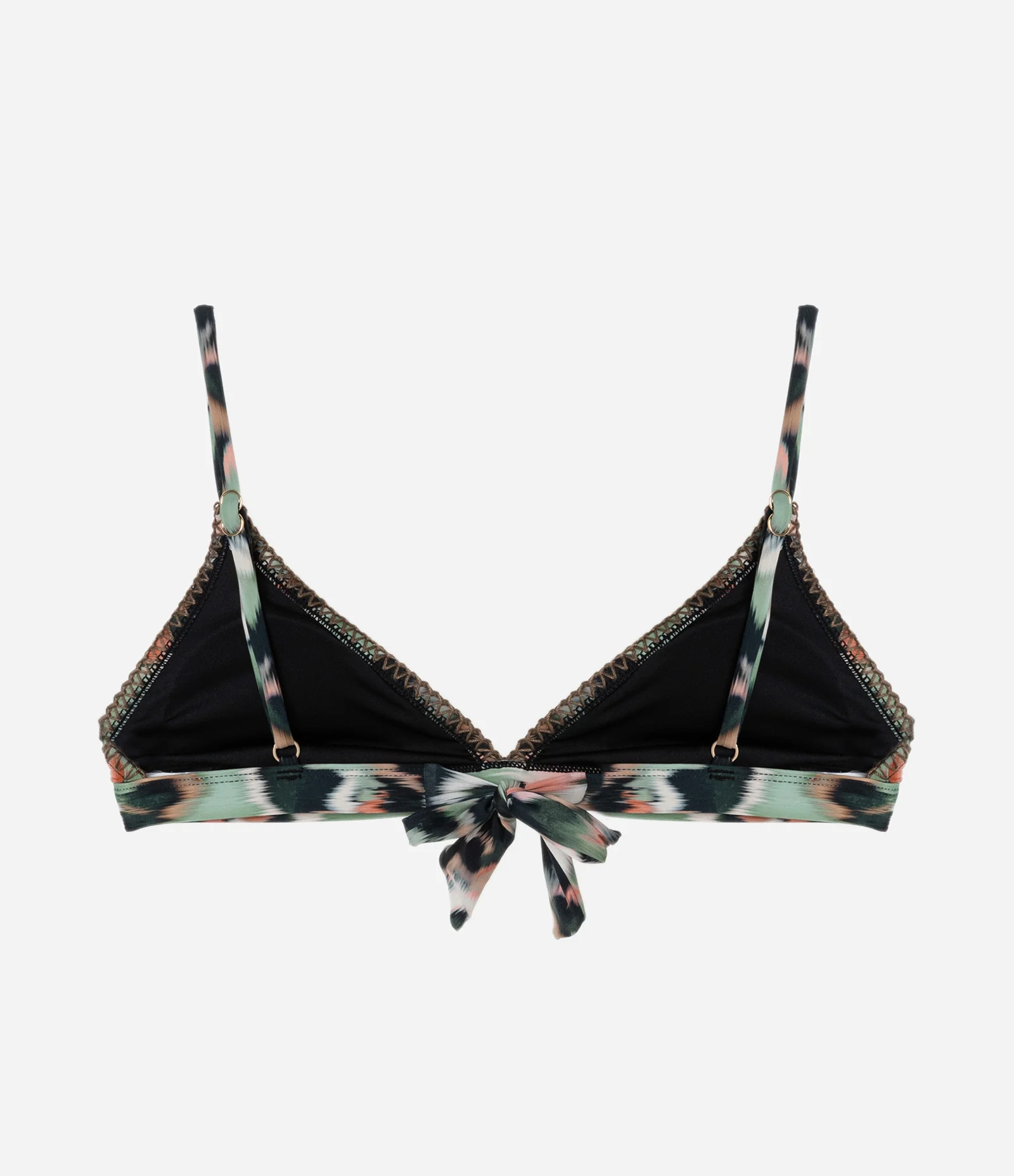 Biquíni Top Triângulo Fixo em Microfibra com Estampa Tie Dye Verde 6