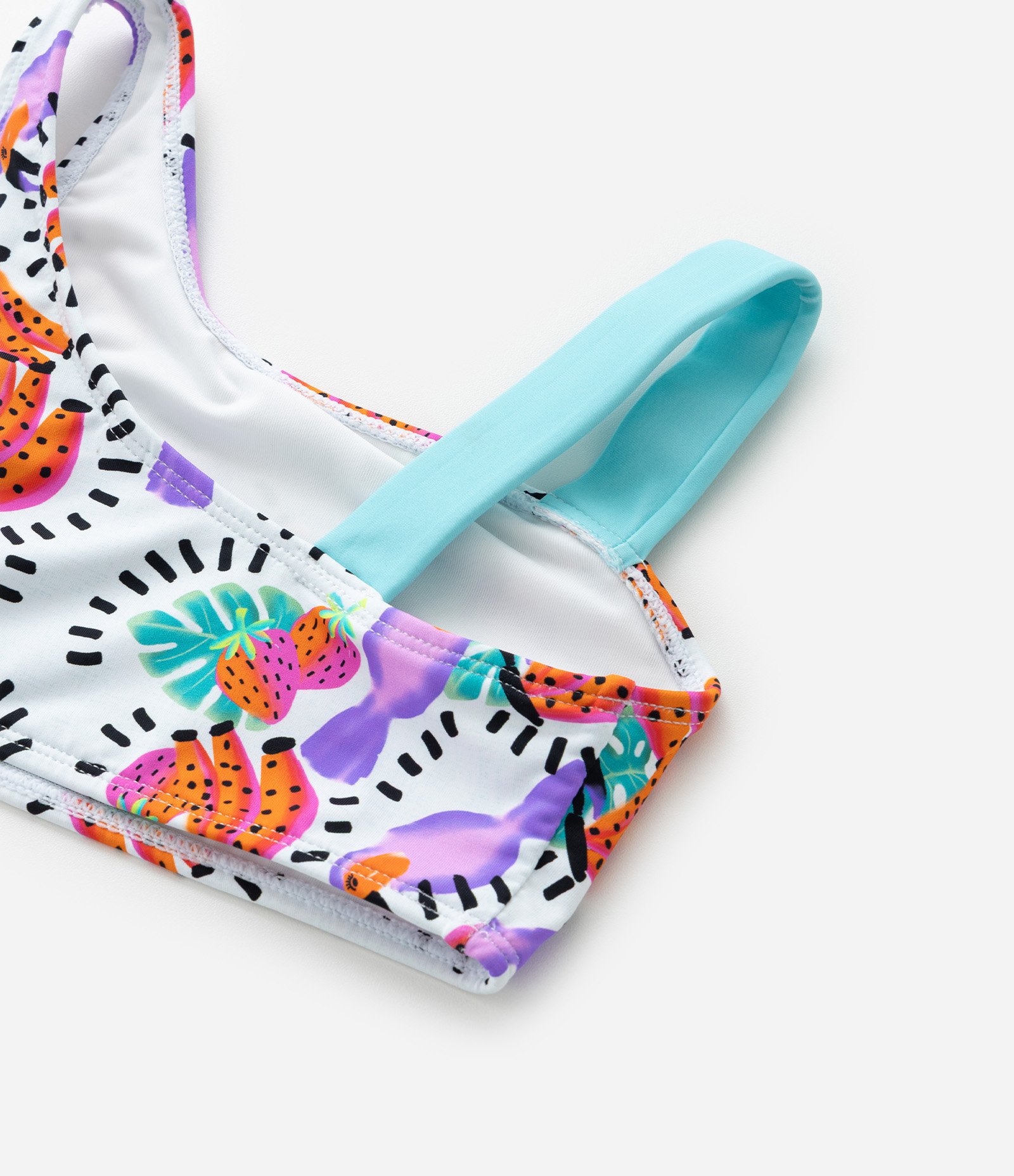 Biquíni Infantil com Proteção UV e Estampa Frutas - Tam 5 a 14 Anos Multicores 4