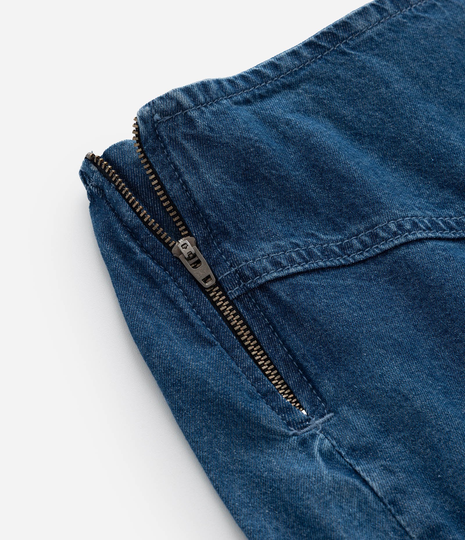 Saia Infantil em Jeans com Babados - Tam 5 a 14 Anos Azul 4