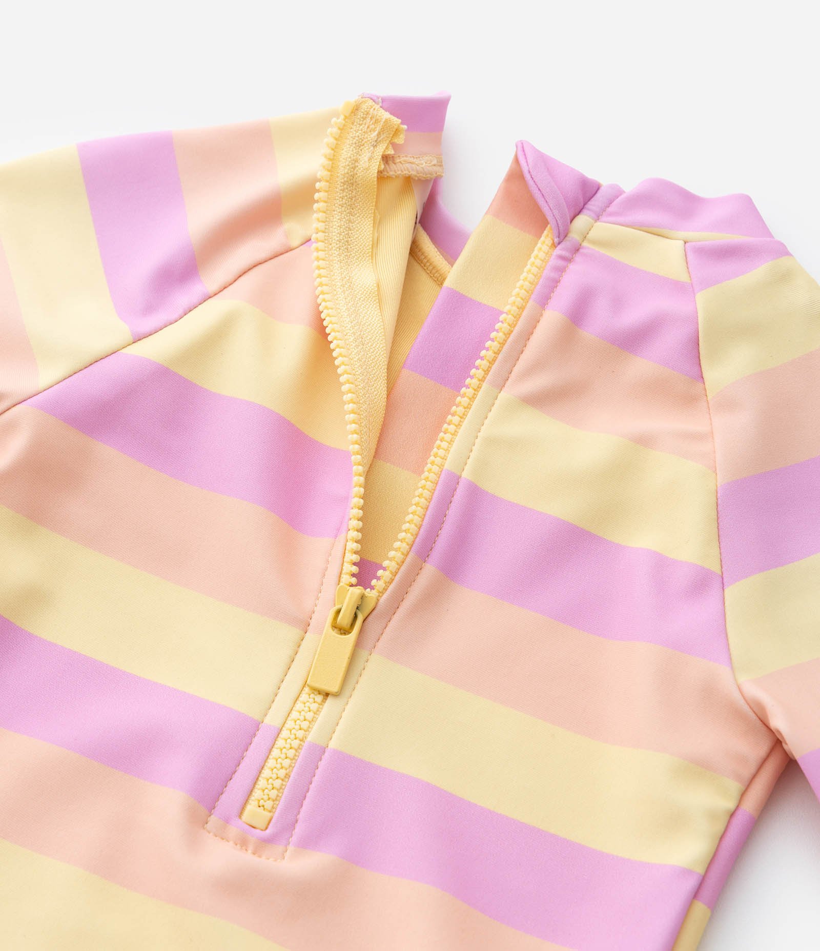 Maiô Infantil com Proteção UV e Babadinhos - Tam 1 a 4 Anos Rosa/Laranja 4