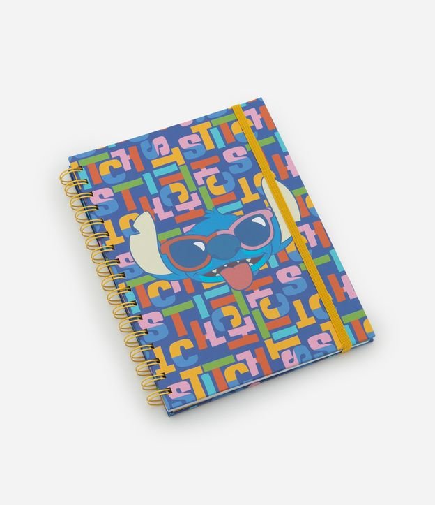 Caderno com Espiral e Estampa Stitch