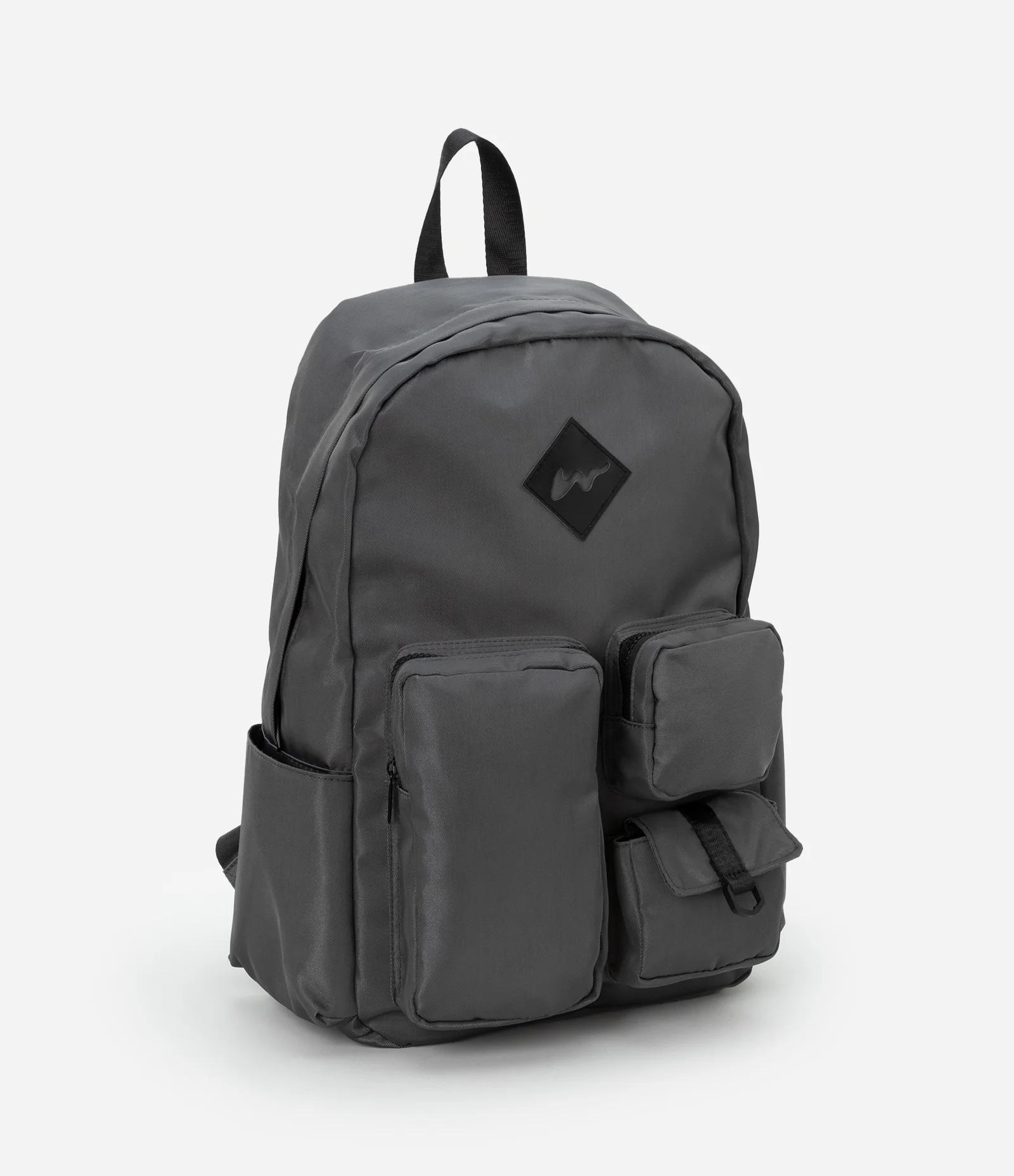 Mochila Infantil Básica com Bolsos - Tam Único Cinza 1