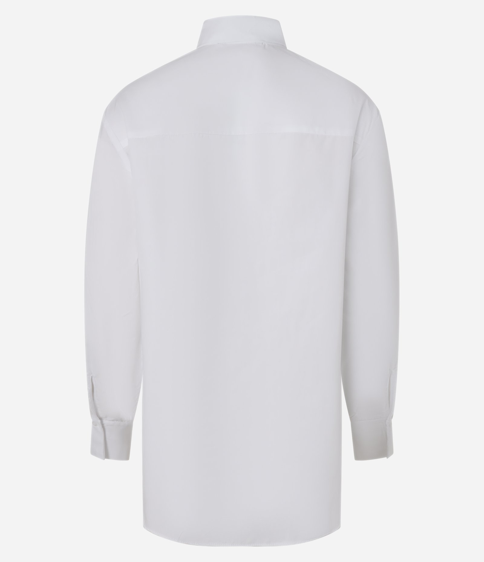 Camisa em Tricoline com com Gola Laço e Punho Largo Branco 6