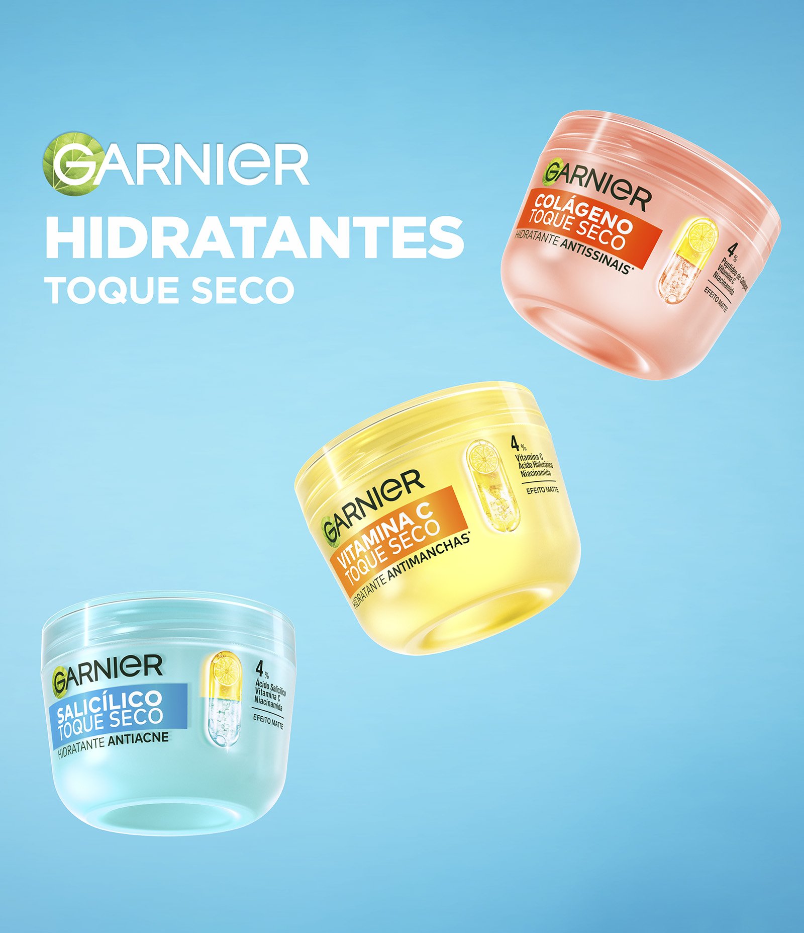 Hidratante Facial Salicílico Toque Seco Antiacne Garnier 85G 5