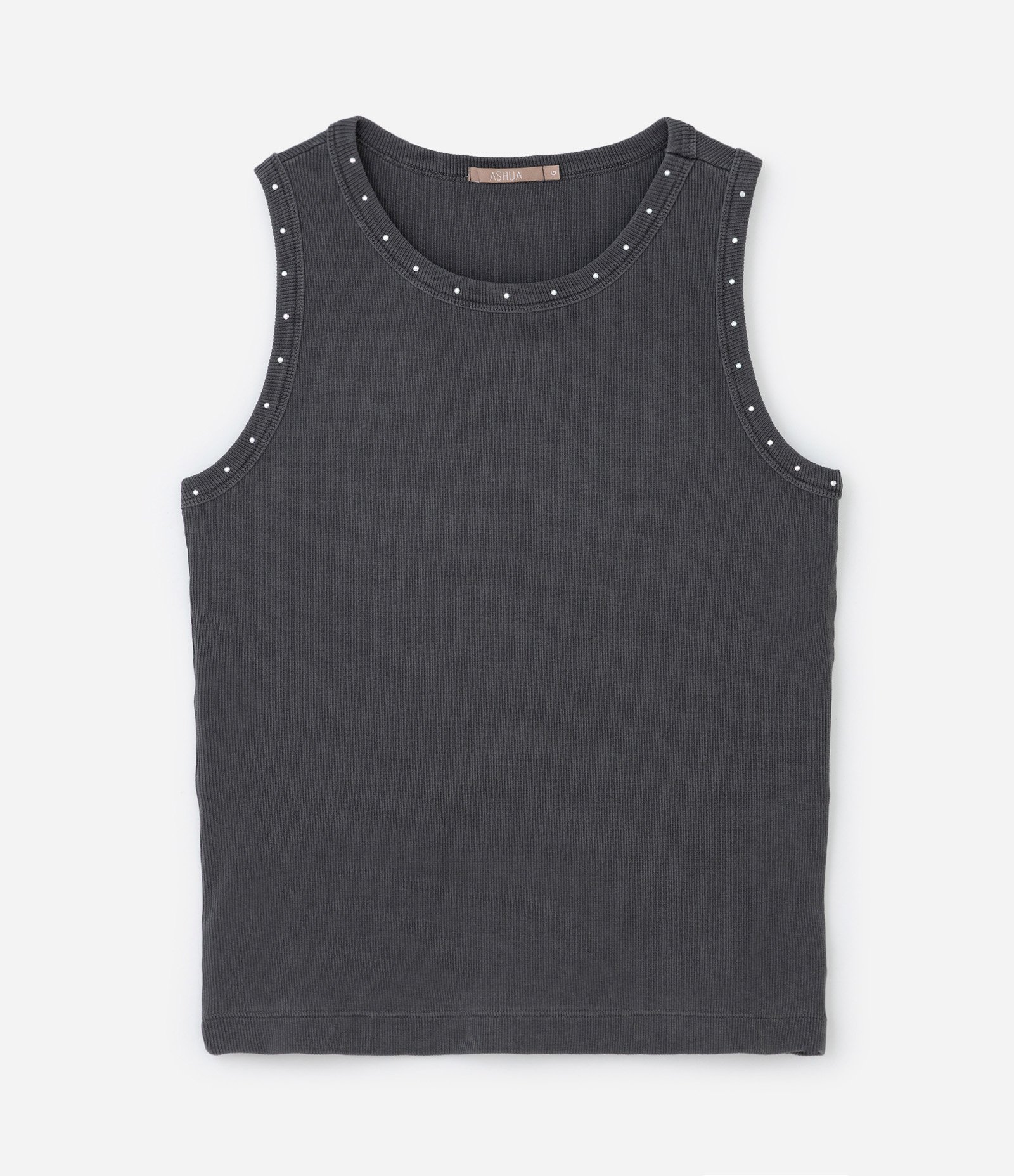 Regata Estonada com Brilhos Curve & Plus Size Preto 5