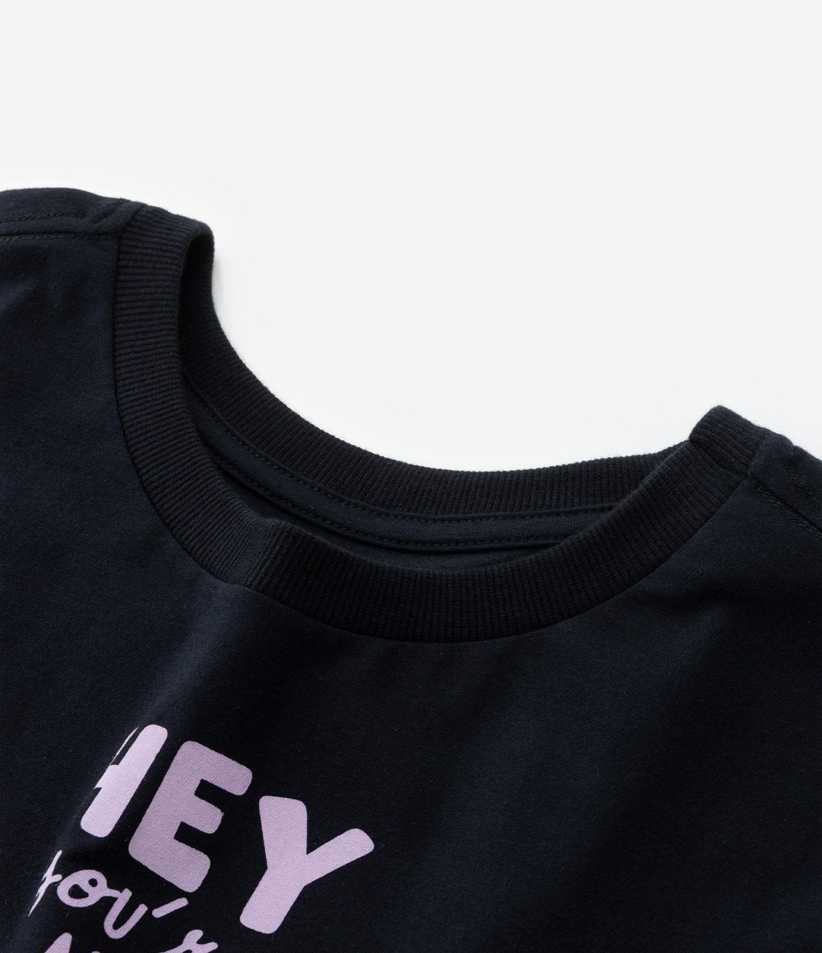 Camiseta em Algodão Estampa Stitch e Angel Curve & Plus Size Preto 6