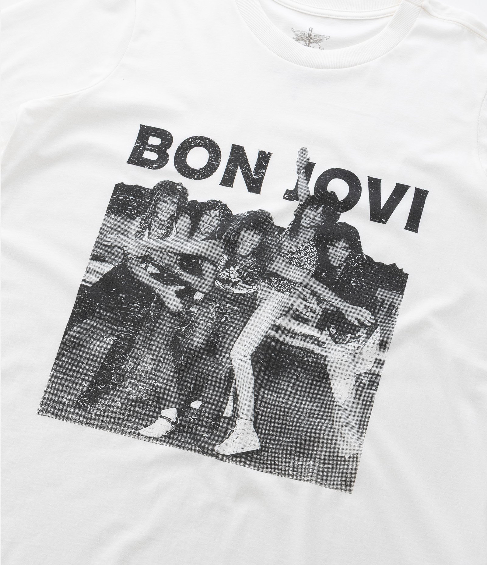 Camiseta em Algodão com Estampa Bon Jovi Curve & Plus Size Branco 6