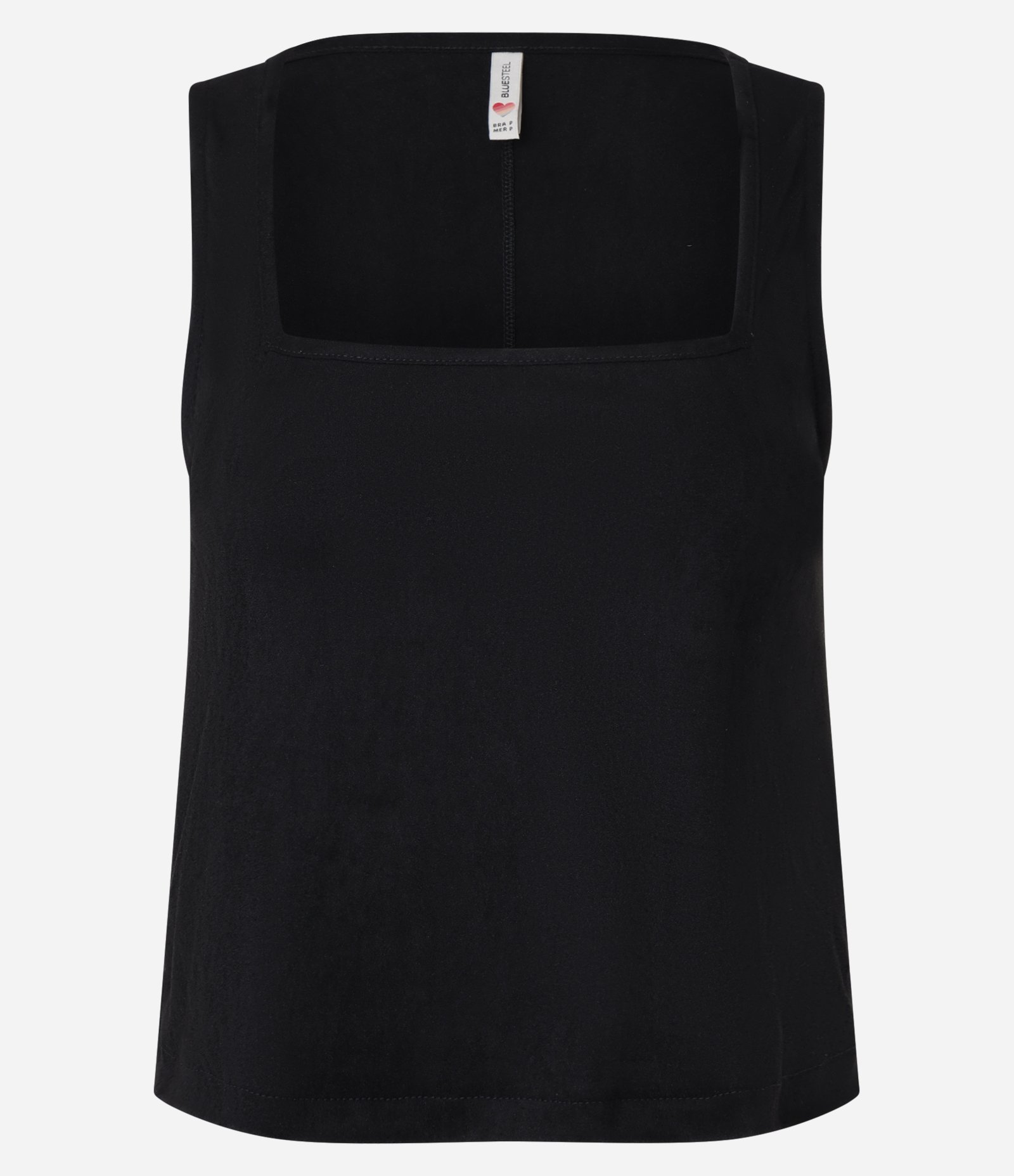 Blusa em Suede com Decote Quadrado Preto 4