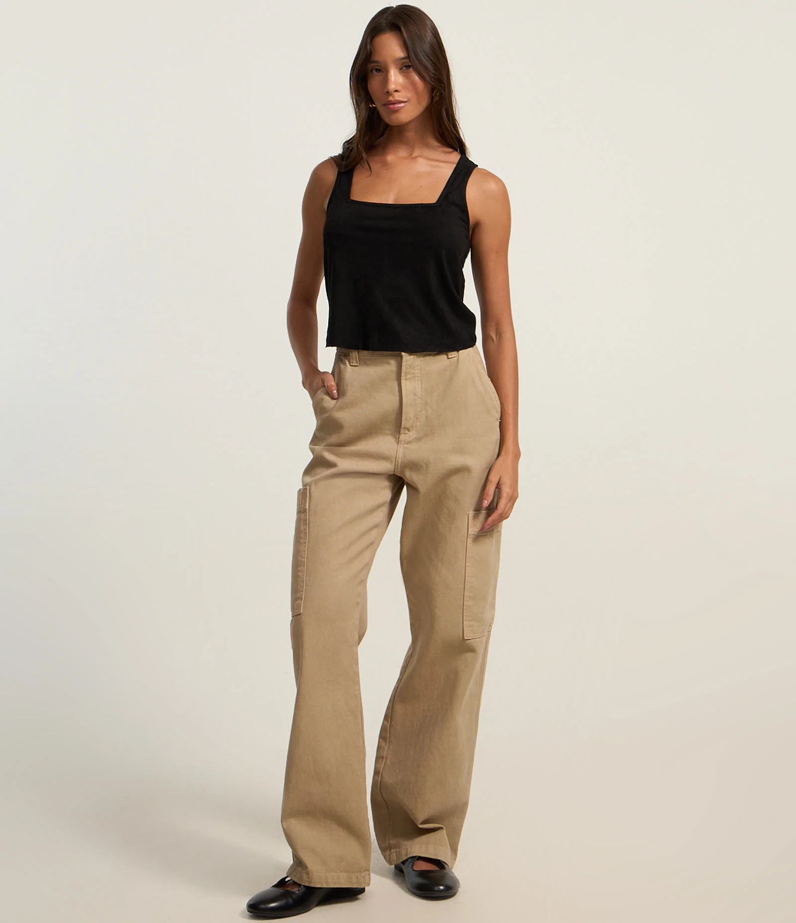 Blusa em Suede com Decote Quadrado Preto 2