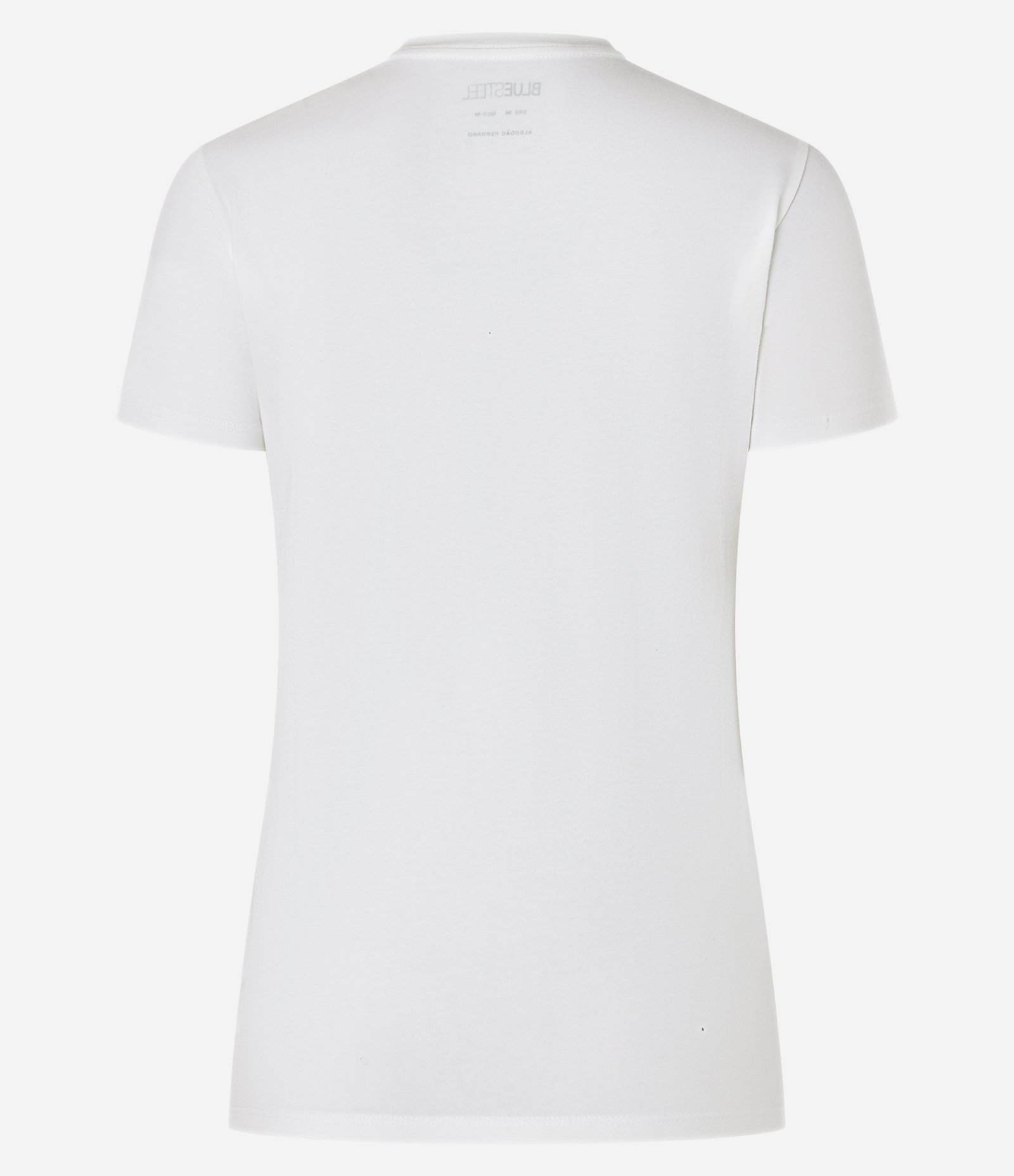 Blusa em Algodão Spandex com Manga Curta Branco 5