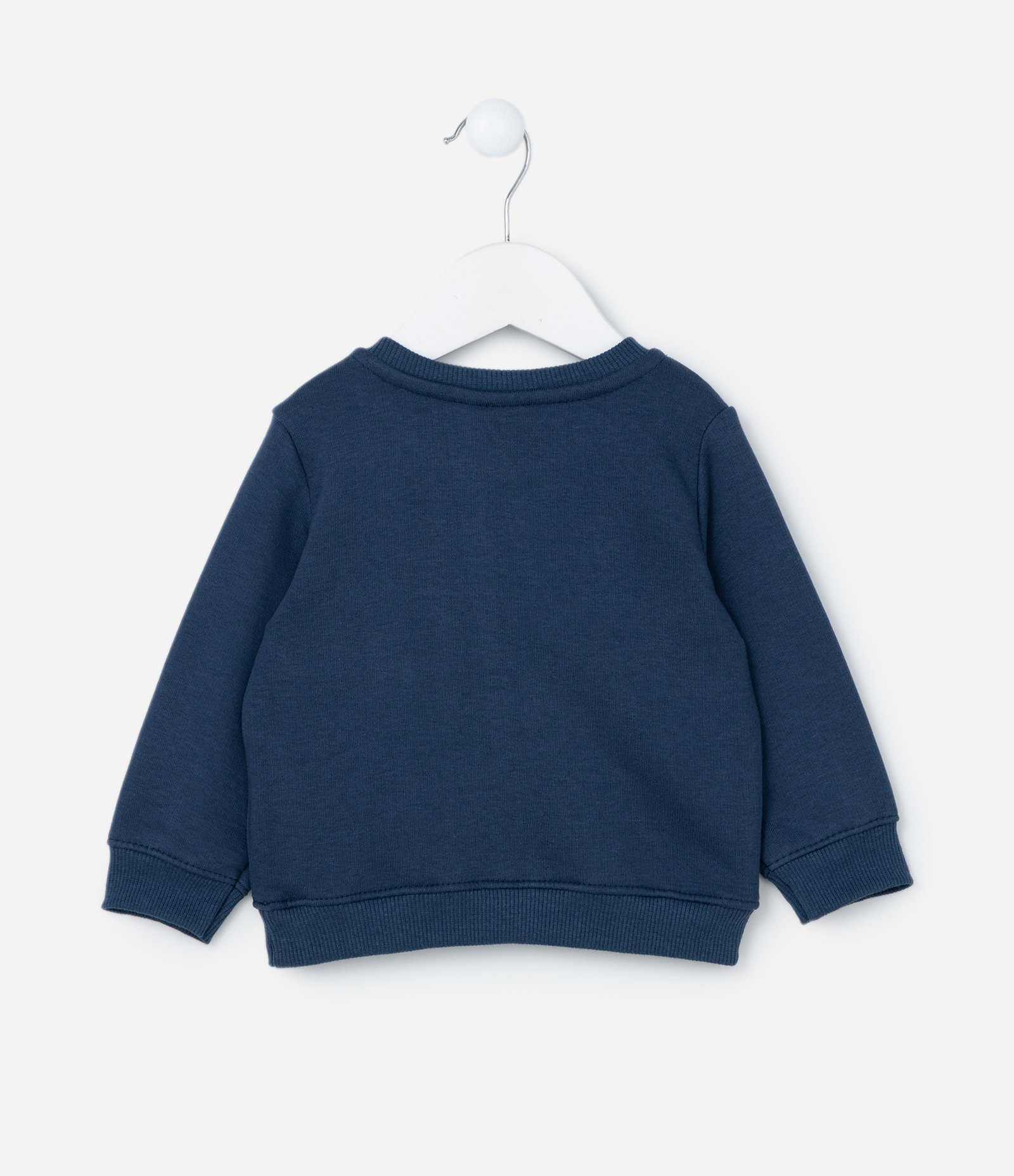 Conjunto Infantil Quentinho com Estampa do Stitch - Tam 0 a 18 meses Azul/Bege 3