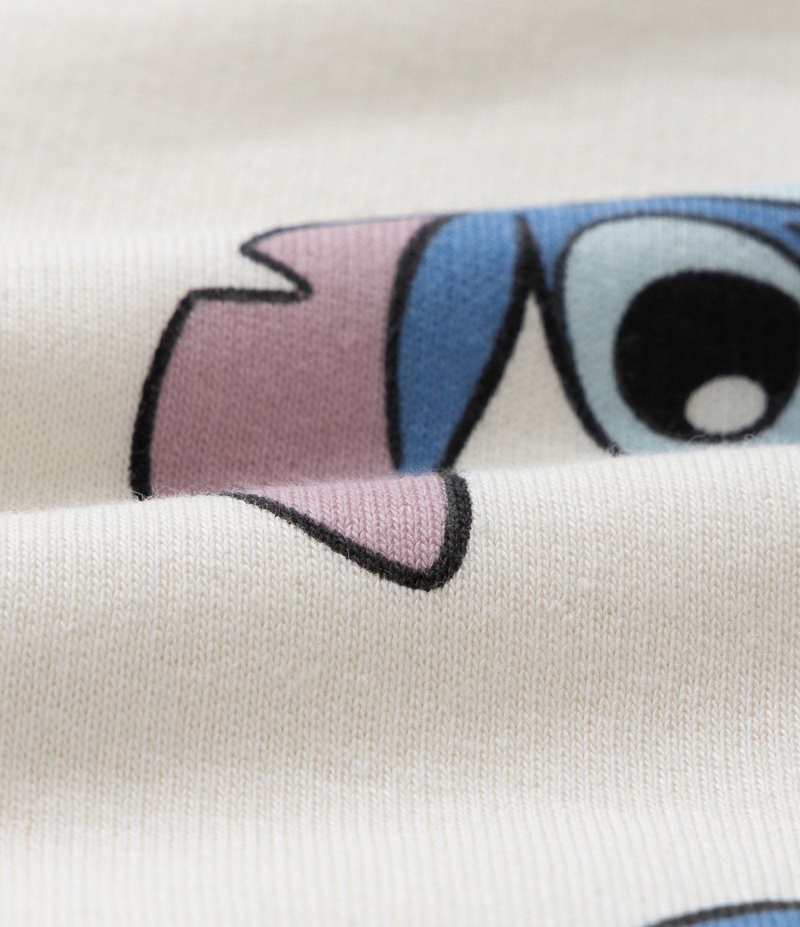 Conjunto Infantil Quentinho com Estampa do Stitch - Tam 0 a 18 meses Azul/Bege 4