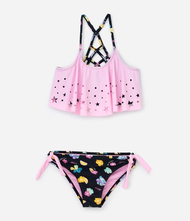 Cor: Preto/Rosa | Tamanho: 13-14