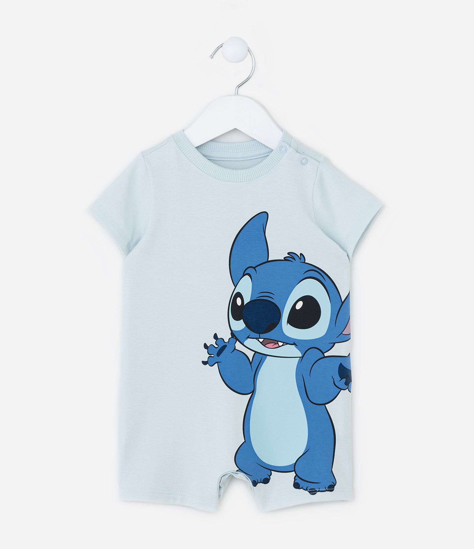 Macaquinho Infantil com Estampa do Stitch - Tam 0 a 18 meses Azul 1