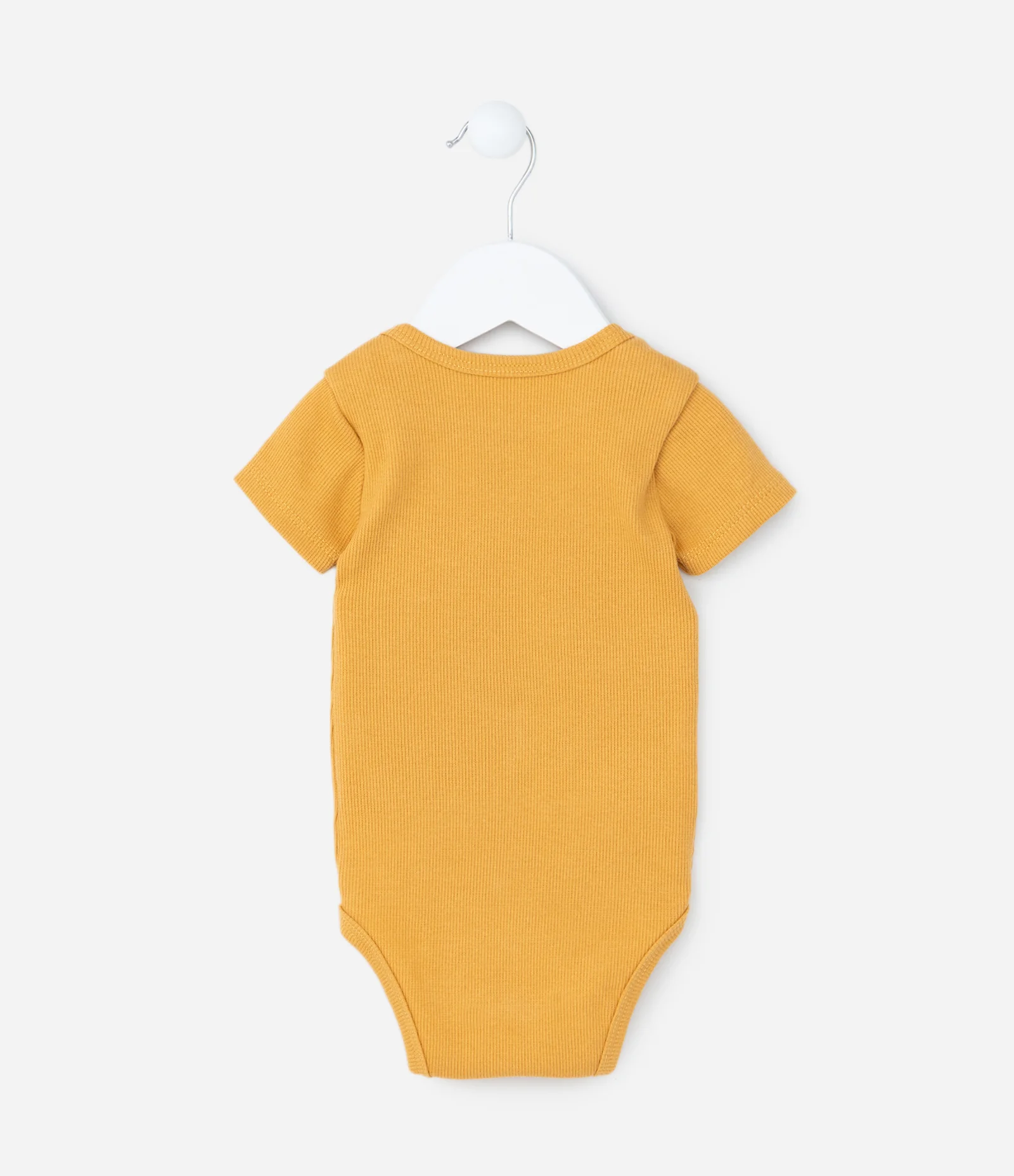 Body Infantil com Estampa Interativa Ônibus e Ursinho - Tam 0 a 18 meses Amarelo 2