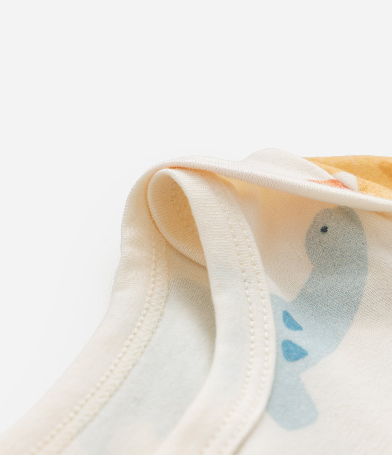 Body Infantil com Estampa Dinossauros - Tam 0 a 18 meses Bege 4