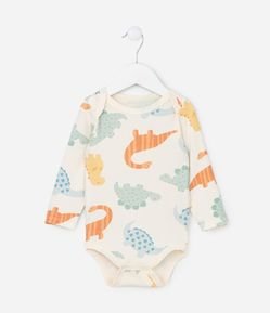 Body Infantil com Estampa Dinossauros - Tam 0 a 18 meses