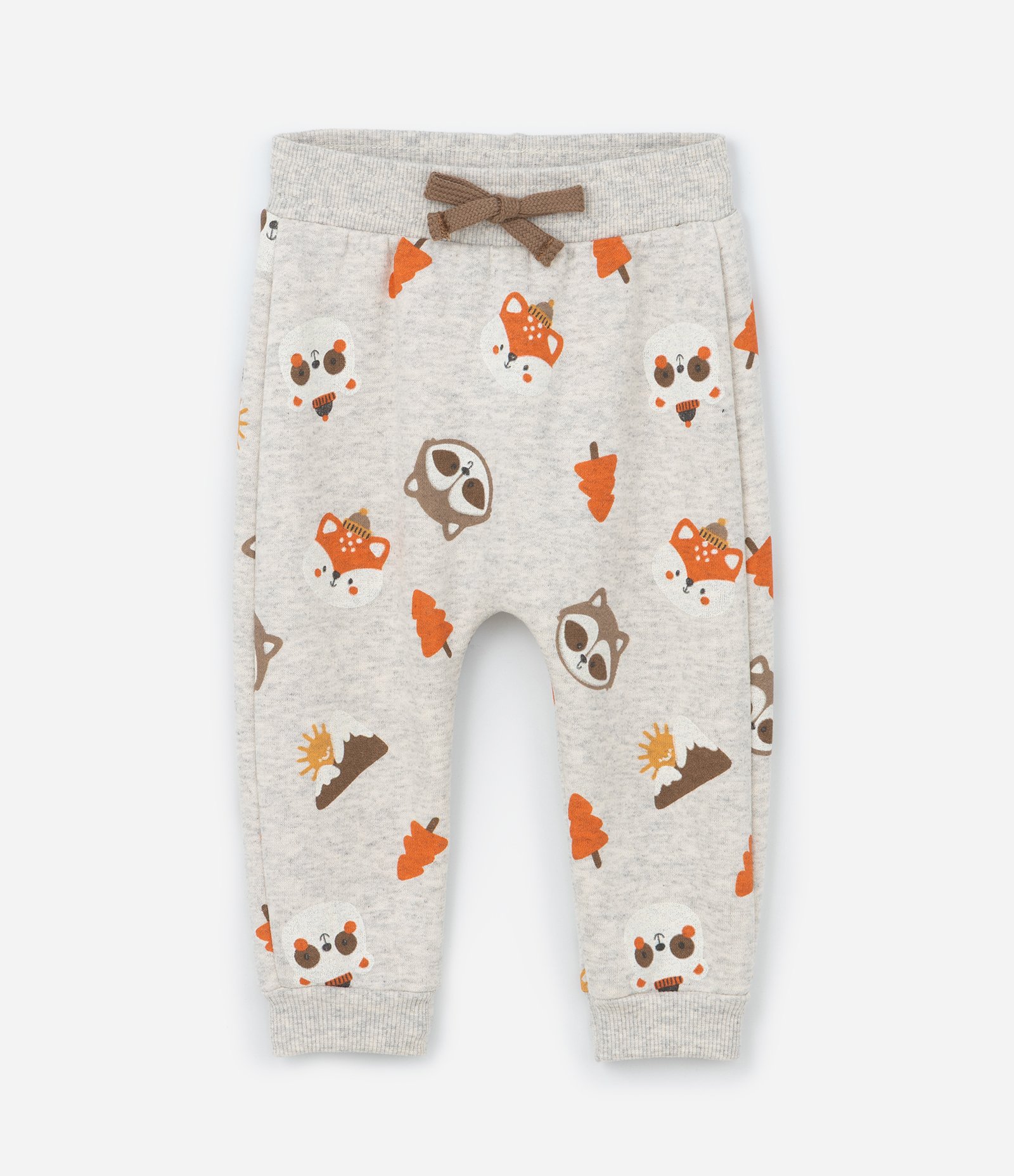 Conjunto Infantil com Bolsinho e Estampa Bichinhos - Tam 0 a 18 meses Cinza 6