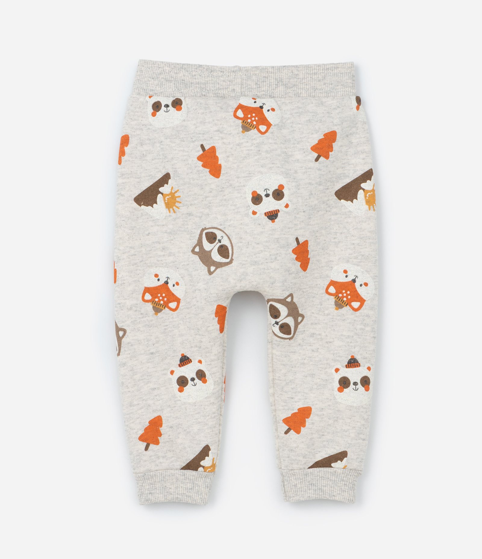 Conjunto Infantil com Bolsinho e Estampa Bichinhos - Tam 0 a 18 meses Cinza 7