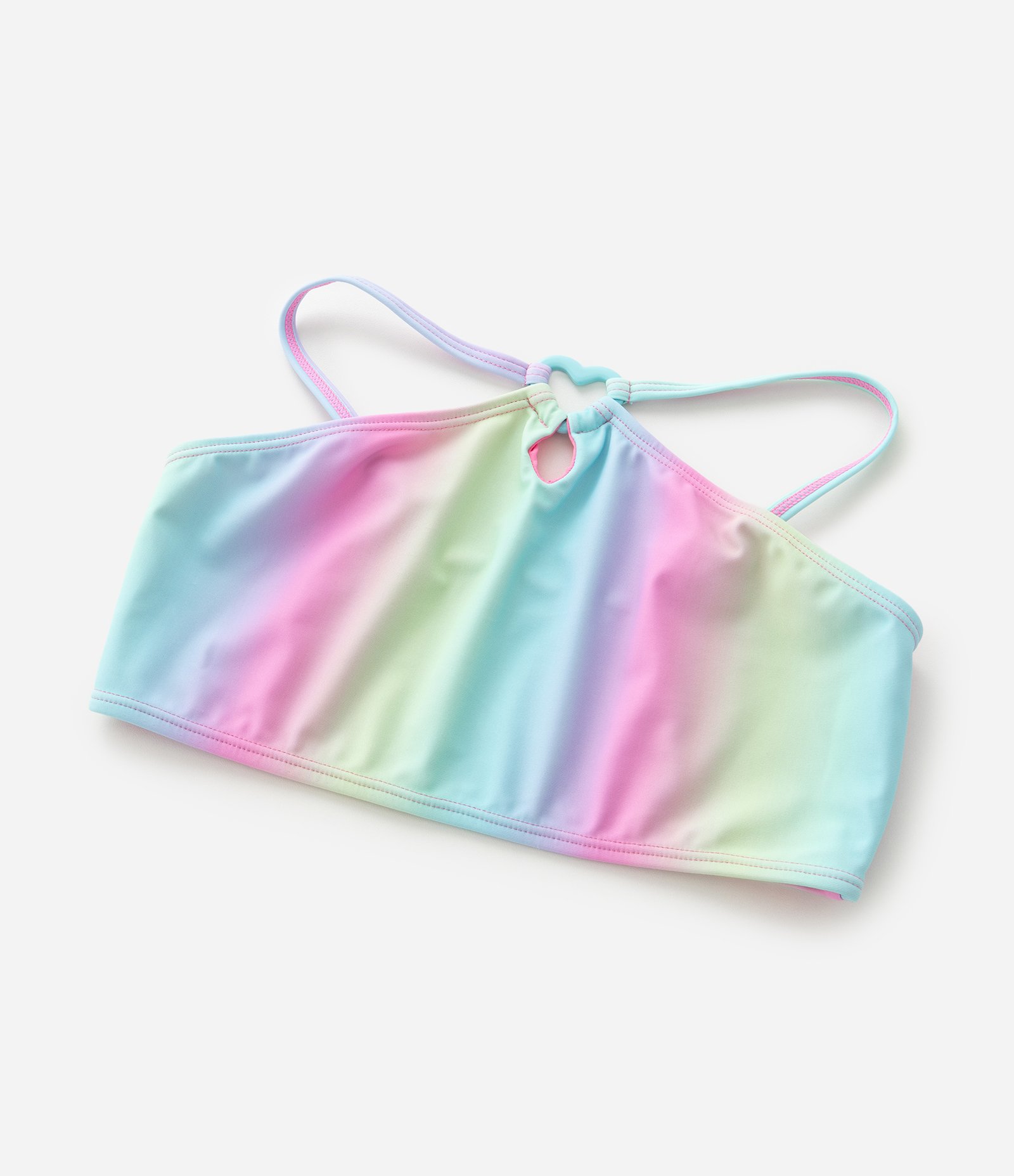 Biquini Infantil com Estampa Degradê e Anel de Coração - Tam 5 a 14 Anos Multicores 9