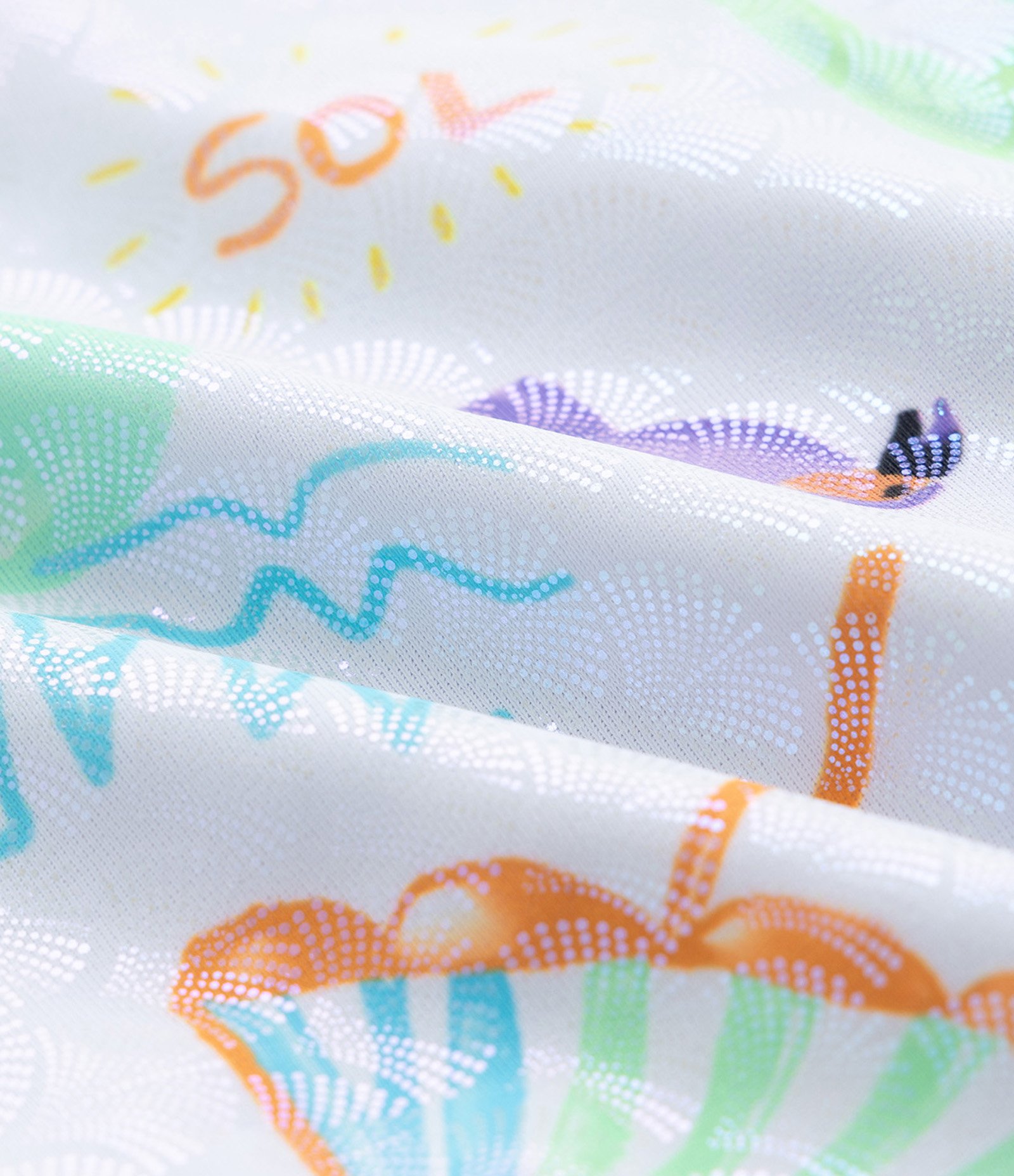 Biquíni Infantil com Babados e Proteção UV - Tam 5 a 14 Anos Branco 6