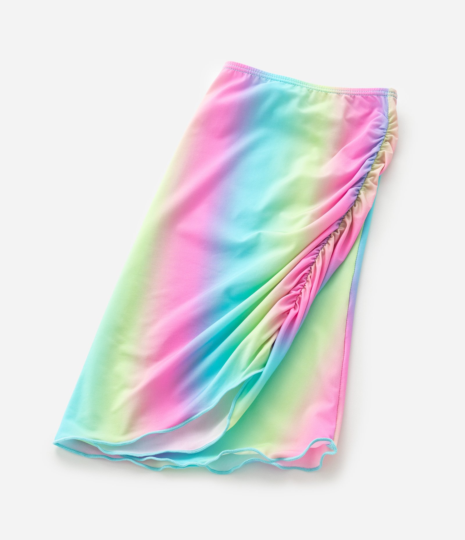 Saída de Praia Infantil com Franzido e Estampa Degradê - Tam 5 a 14 Anos Multicores 4