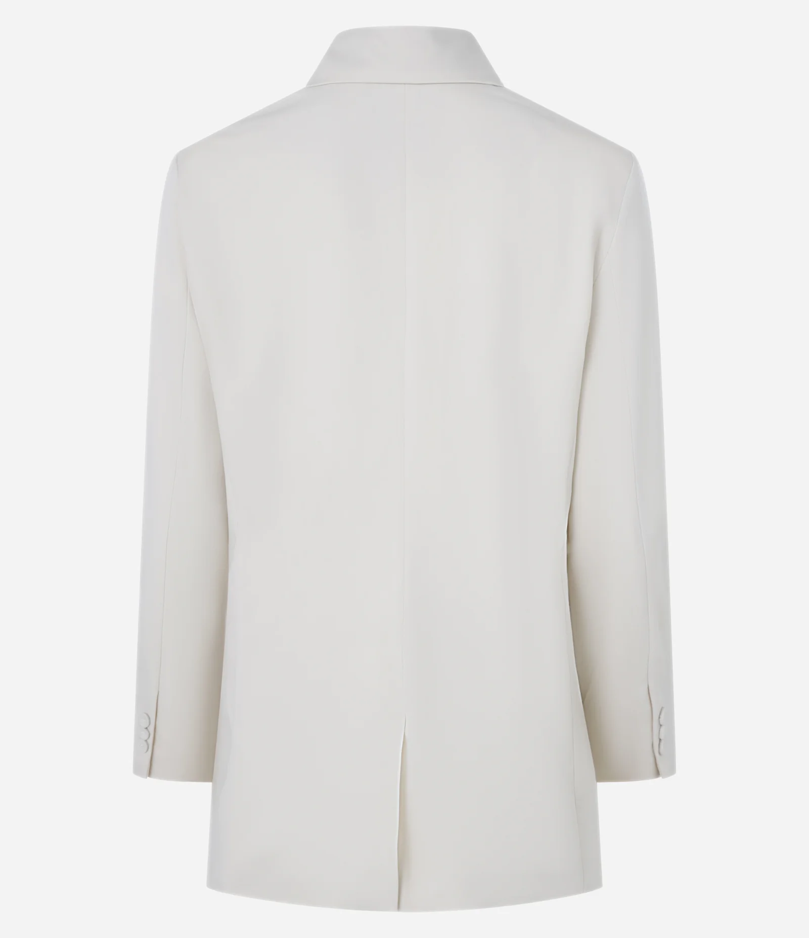 Blazer em Alfaiataria Boho Transpassado com Bolsos Frontais Off White 4