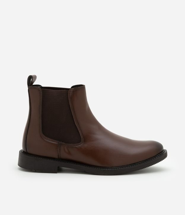 Bota em Couro com Cano Médio