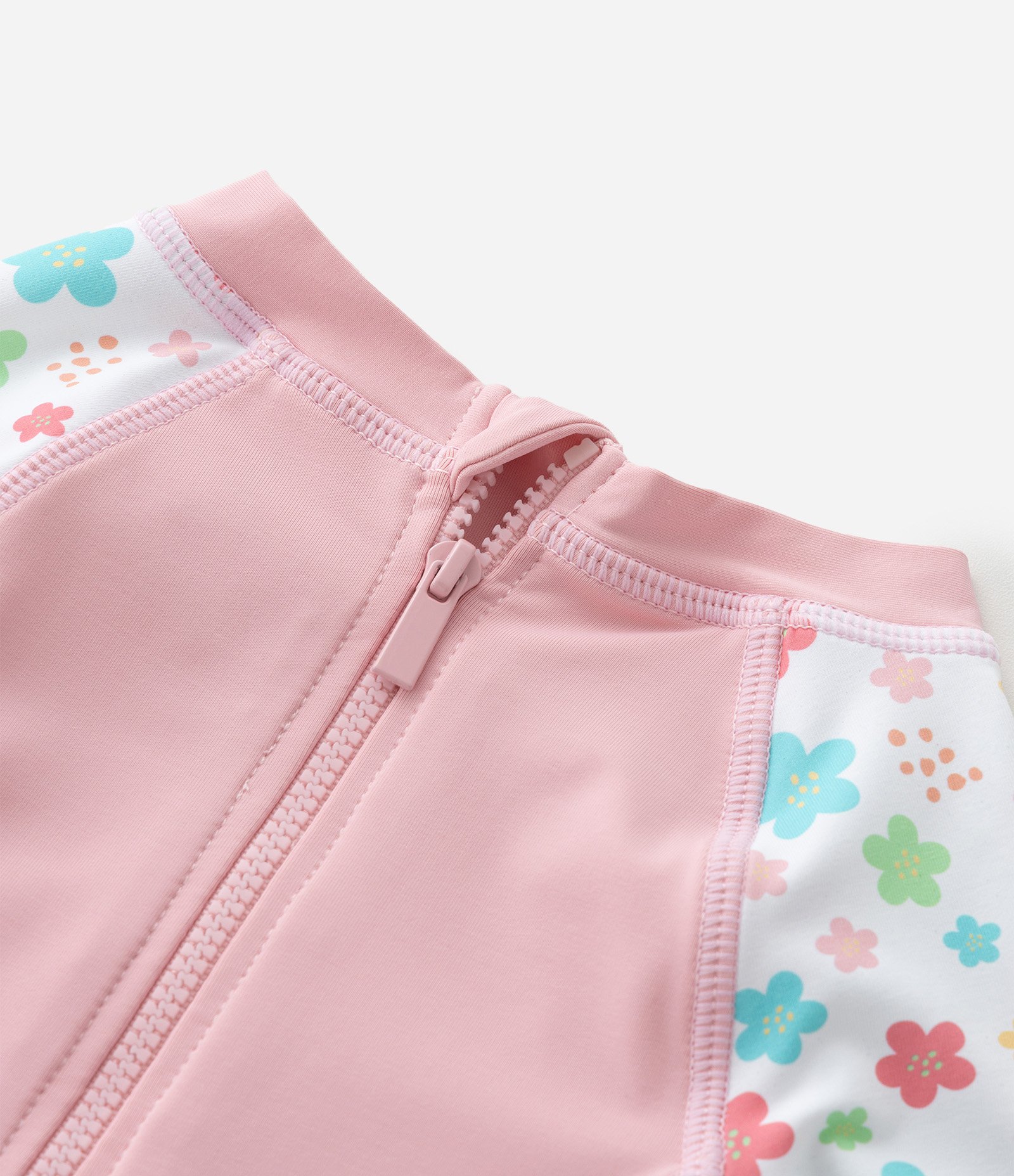 Maiô Infantil com Manga Longa Estampa de Gatinho – Tam 2 a 4 Anos Rosa Claro 4