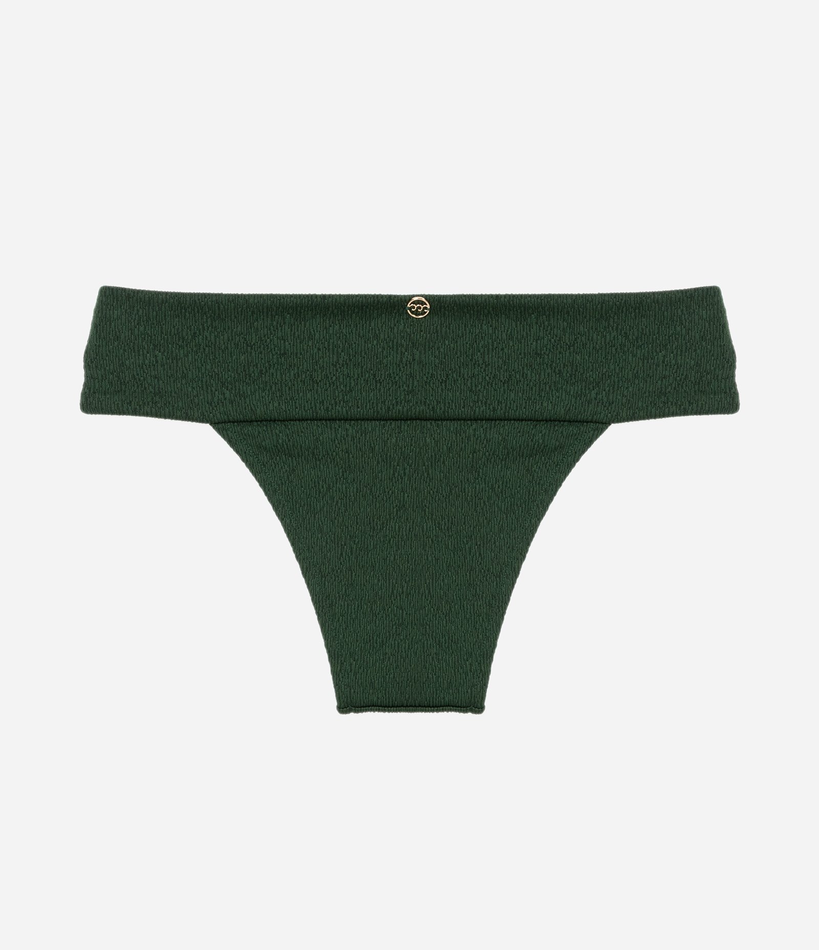 Biquíni Calcinha Pala Larga em Microfibra Texturizada Verde 6