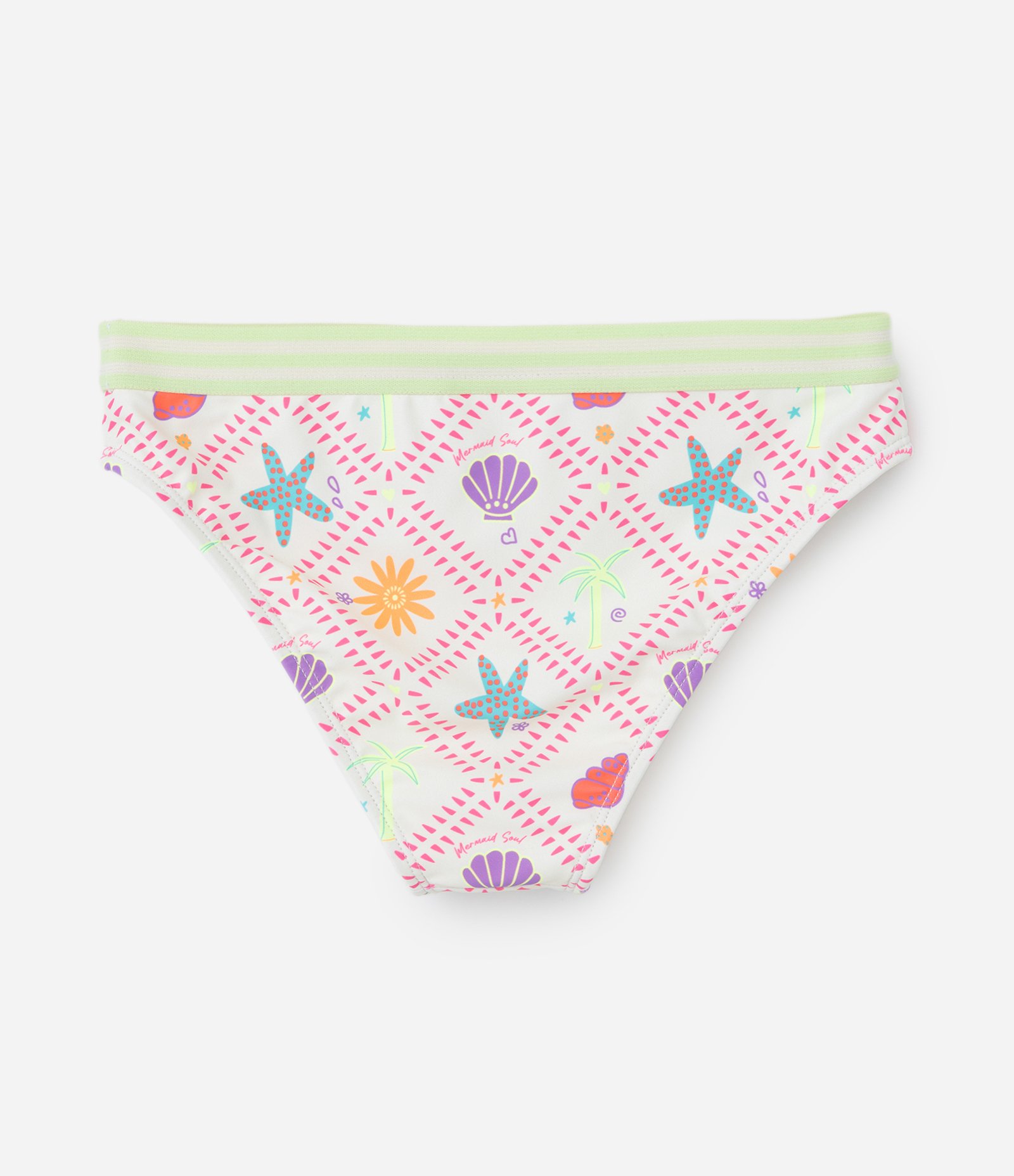 Biquíni Infantil com Estampa Fundo do Mar - Tam 5 a 14 Anos Multicores 5