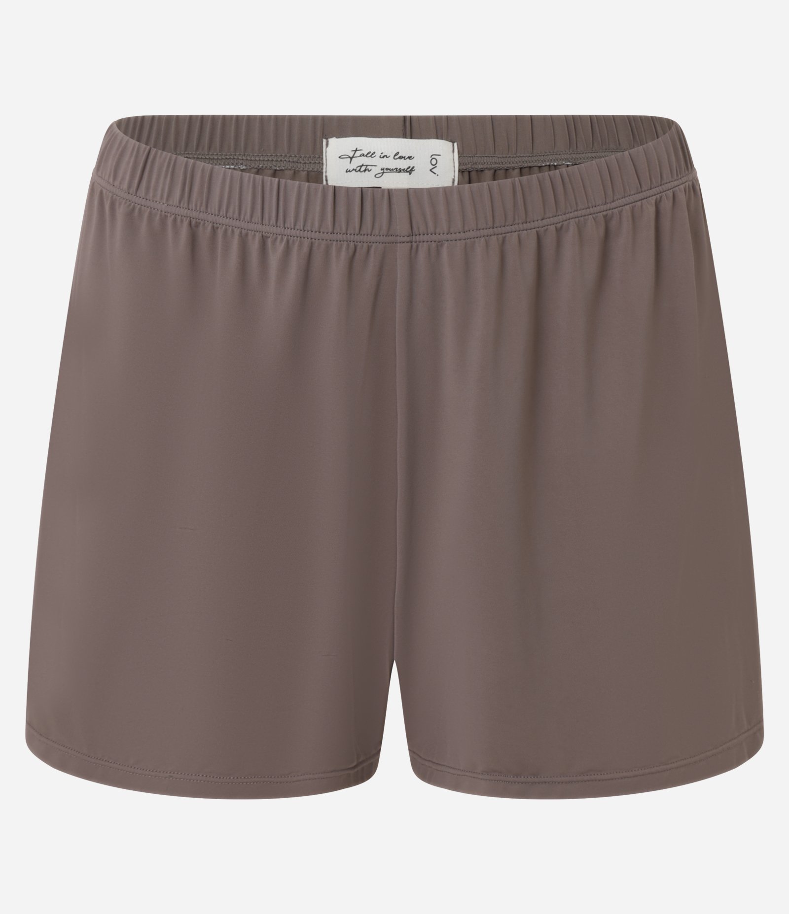 Pijama Short Doll com Detalhes em Renda Marrom 8