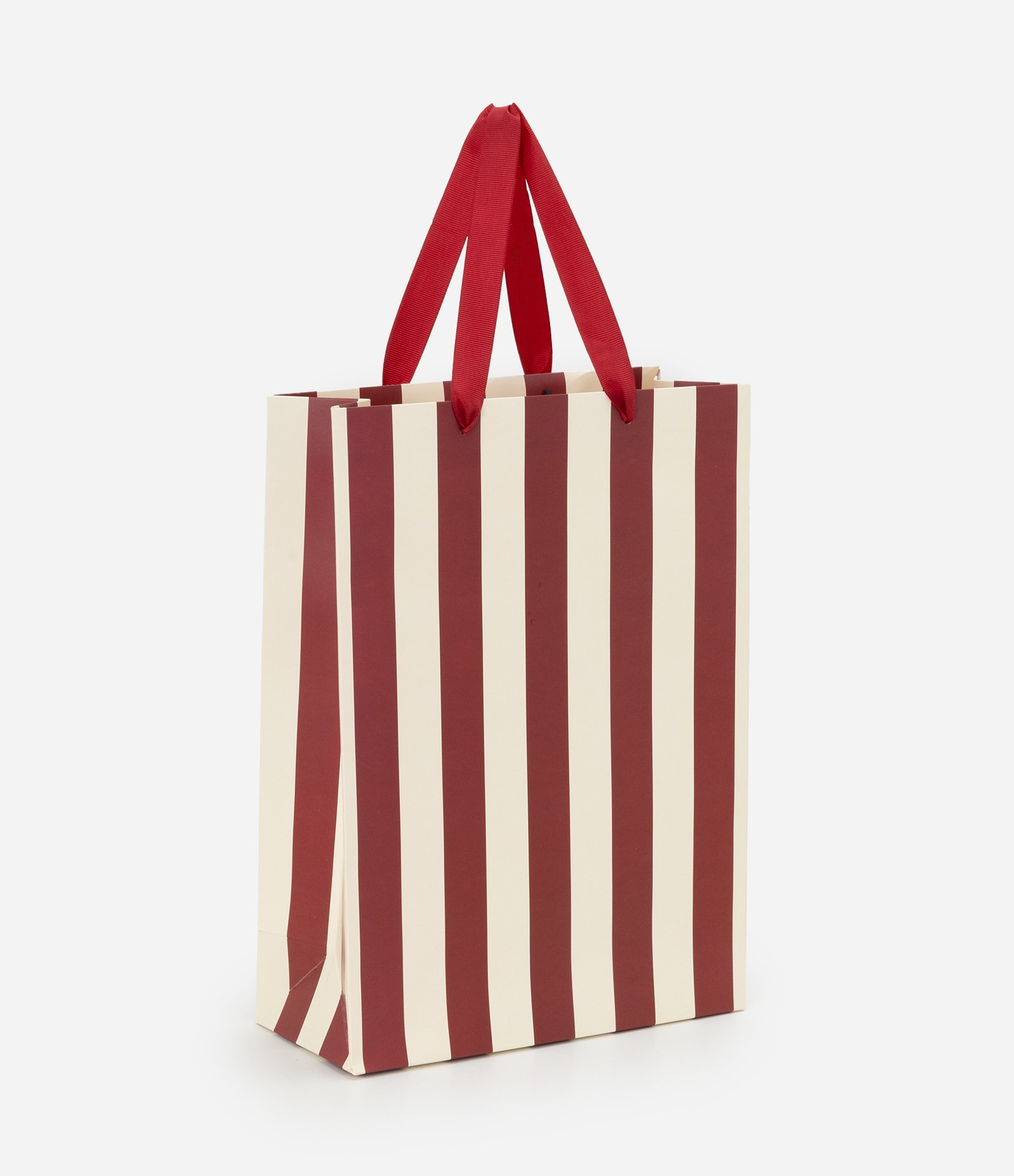 Embalagem de Presente Pequena com Estampa Listrada Vermelho 1