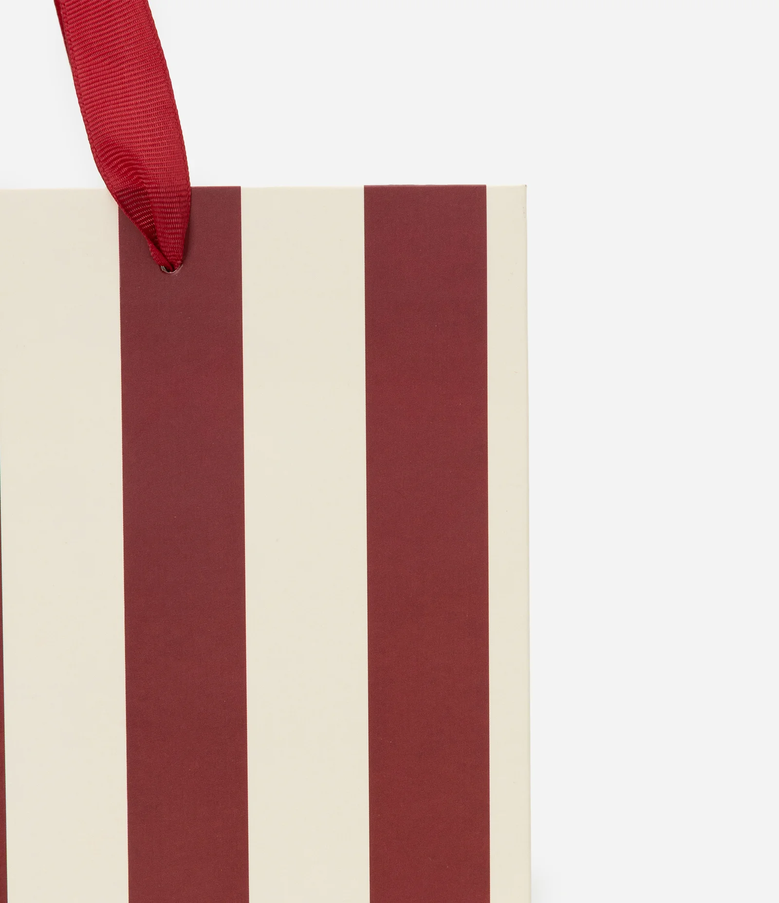 Embalagem de Presente Pequena com Estampa Listrada Vermelho 2