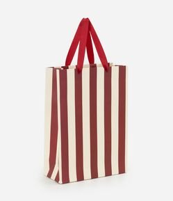 Embalagem de Presente Pequena com Estampa Listrada