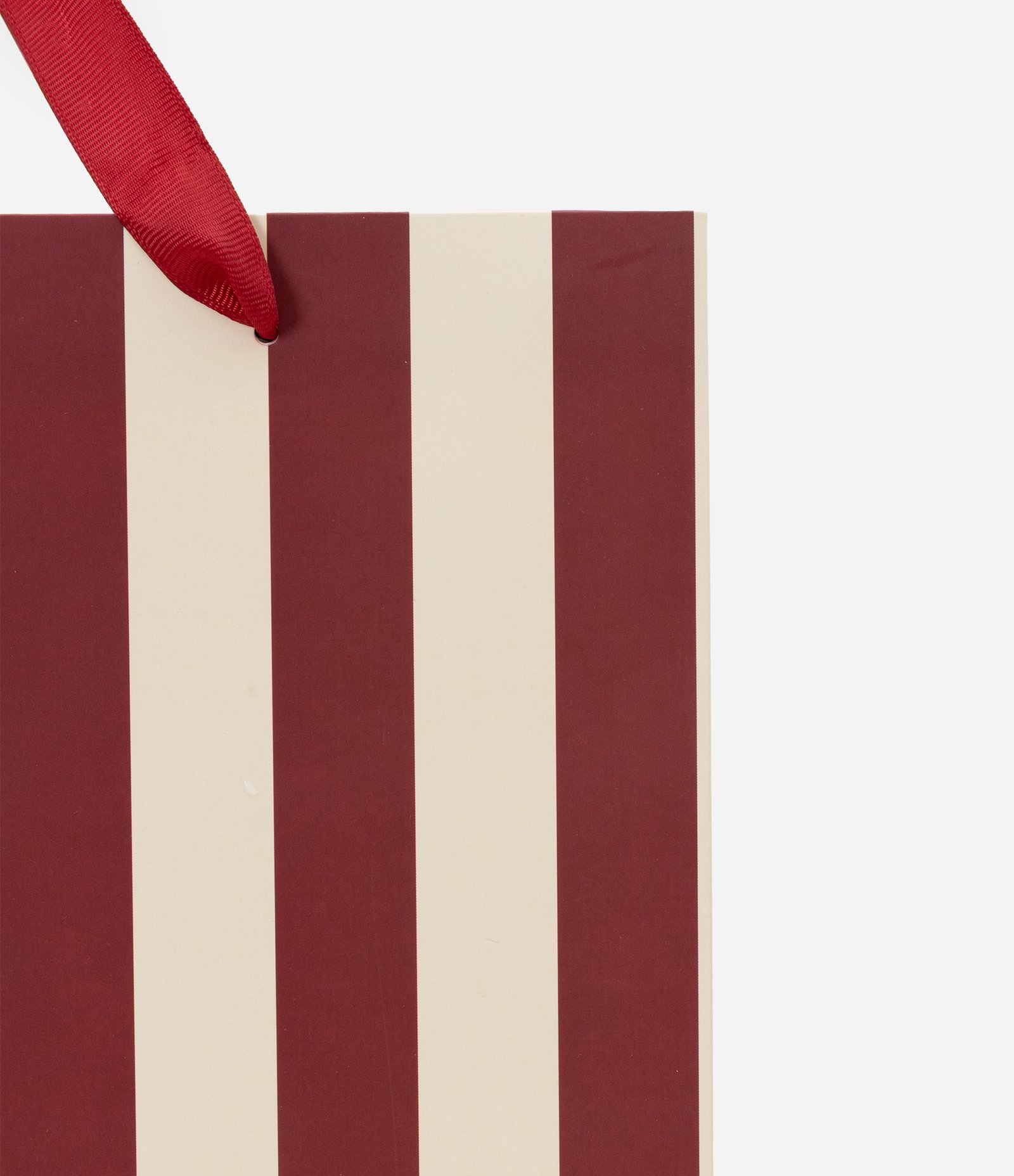 Embalagem de Presente Médio com Listras Vermelho 2